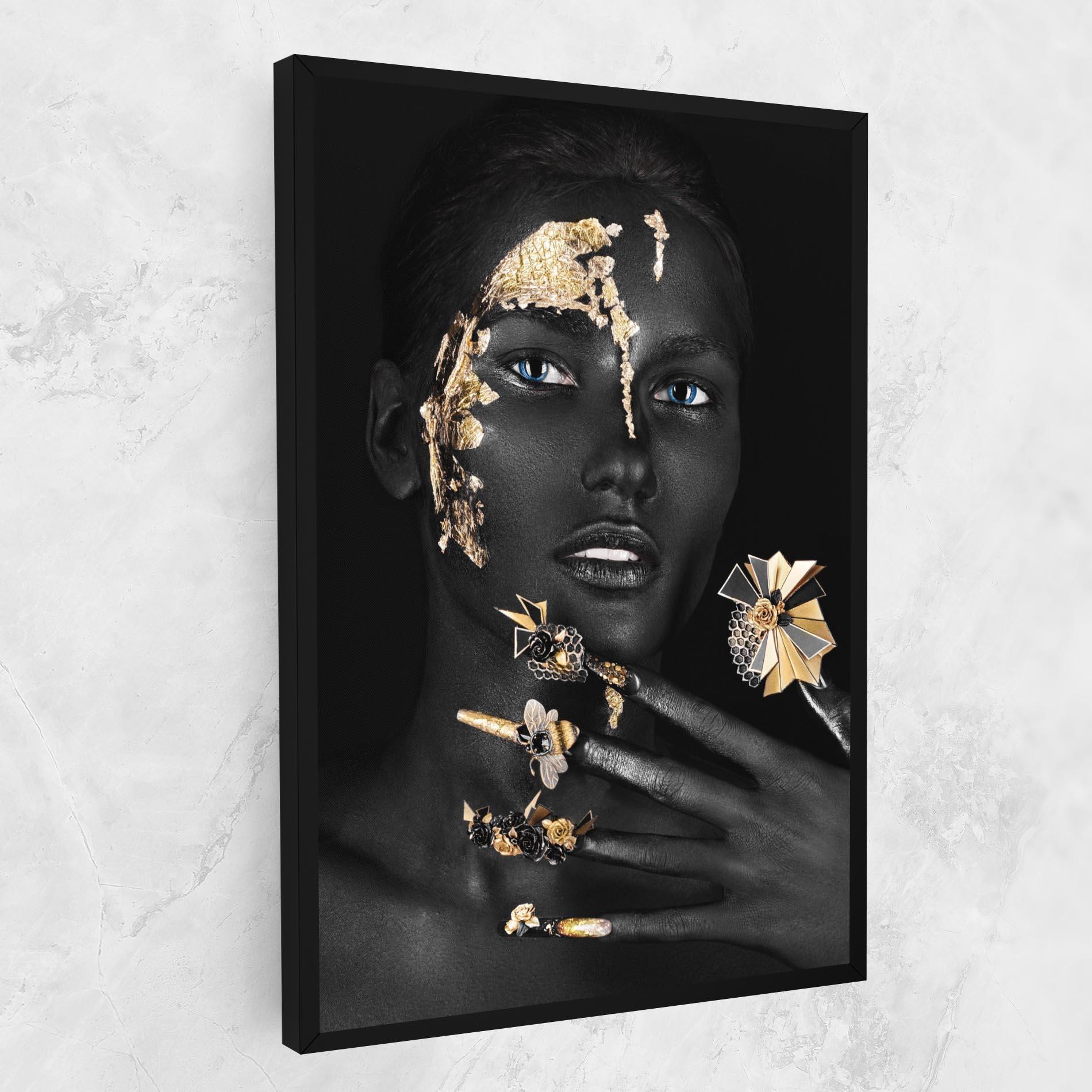 Tablou Canvas Black Art Makeup mockup 1