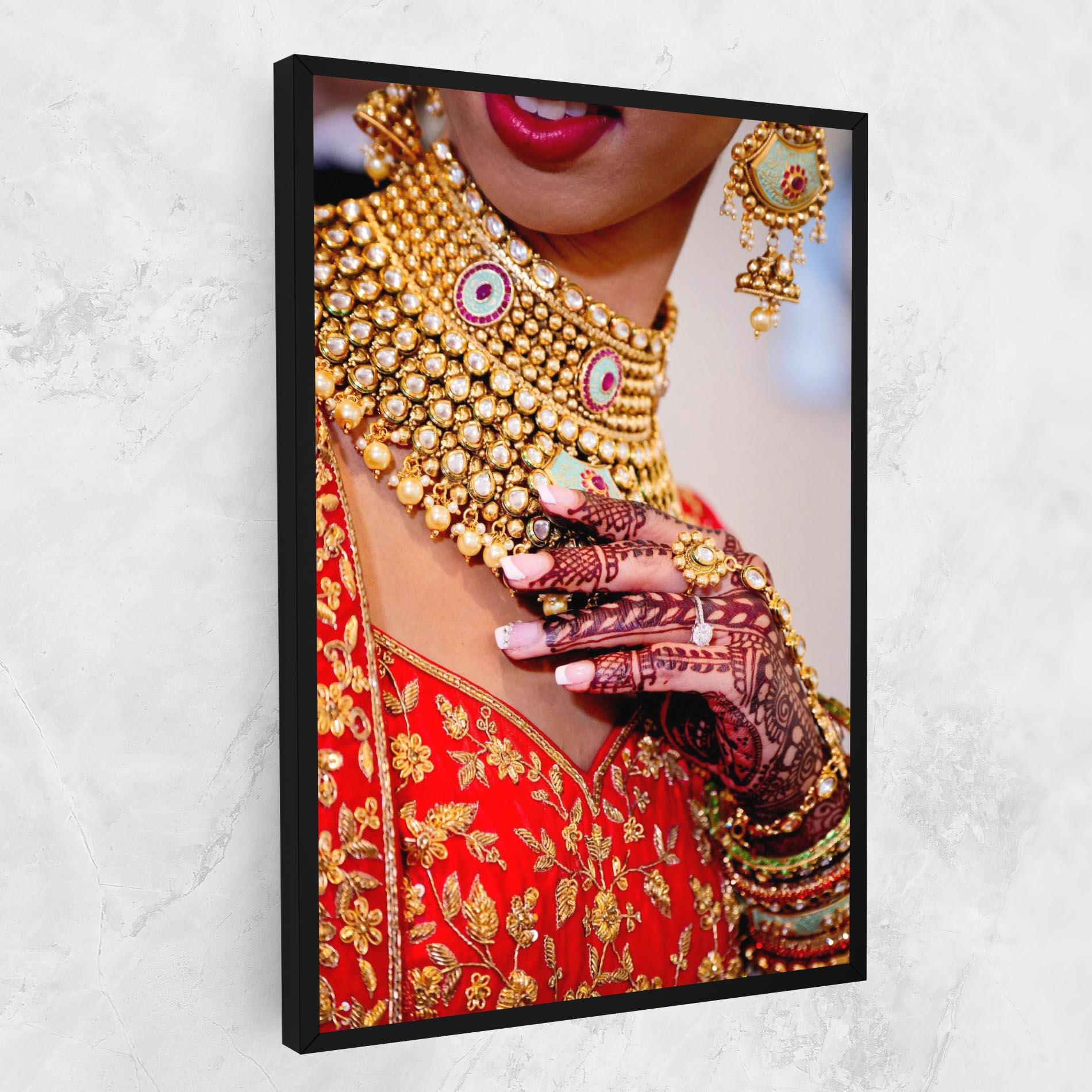 Tablou Canvas Gold Beautiful Jewelry mockup 1