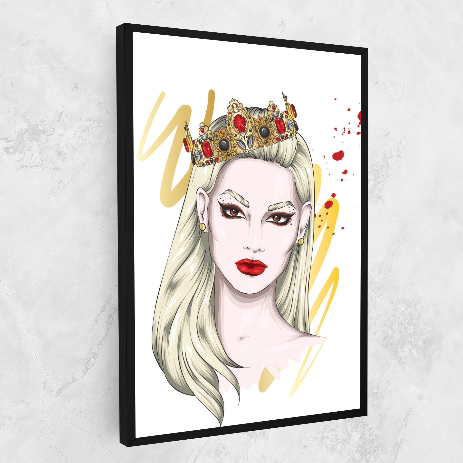 Tablou Canvas Gold Crown Woman mockup 1