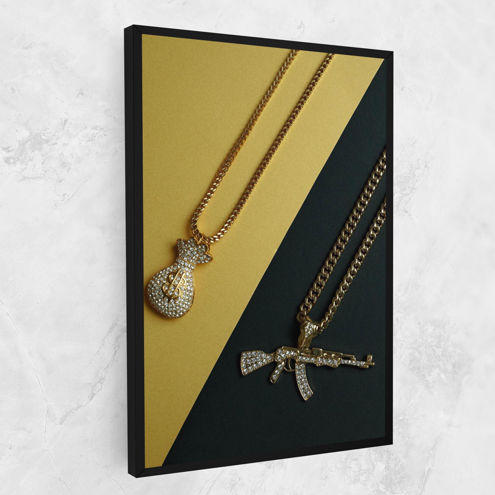 Tablou Canvas Gun Neckace mockup 1