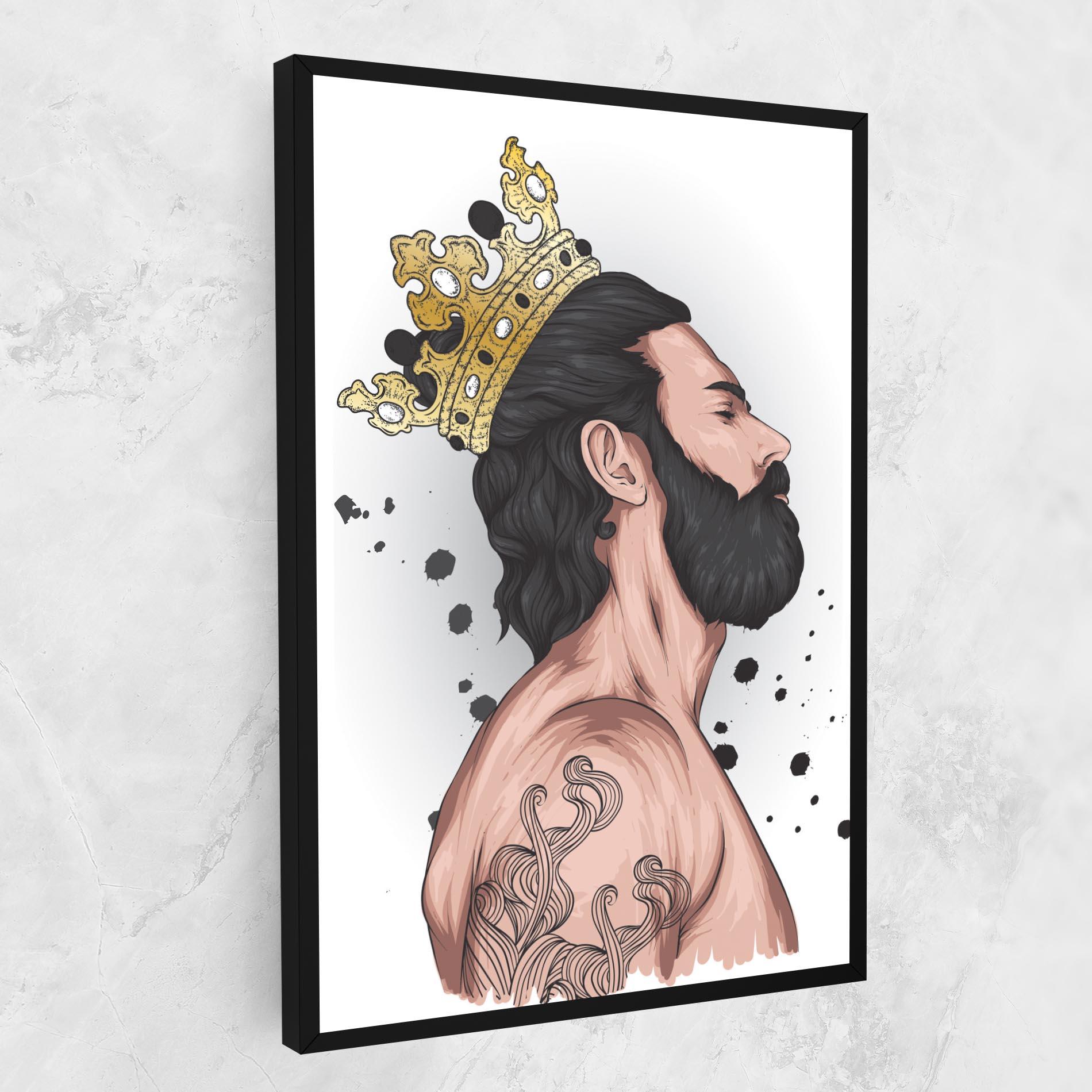 Tablou Canvas Male With Crown mockup 1
