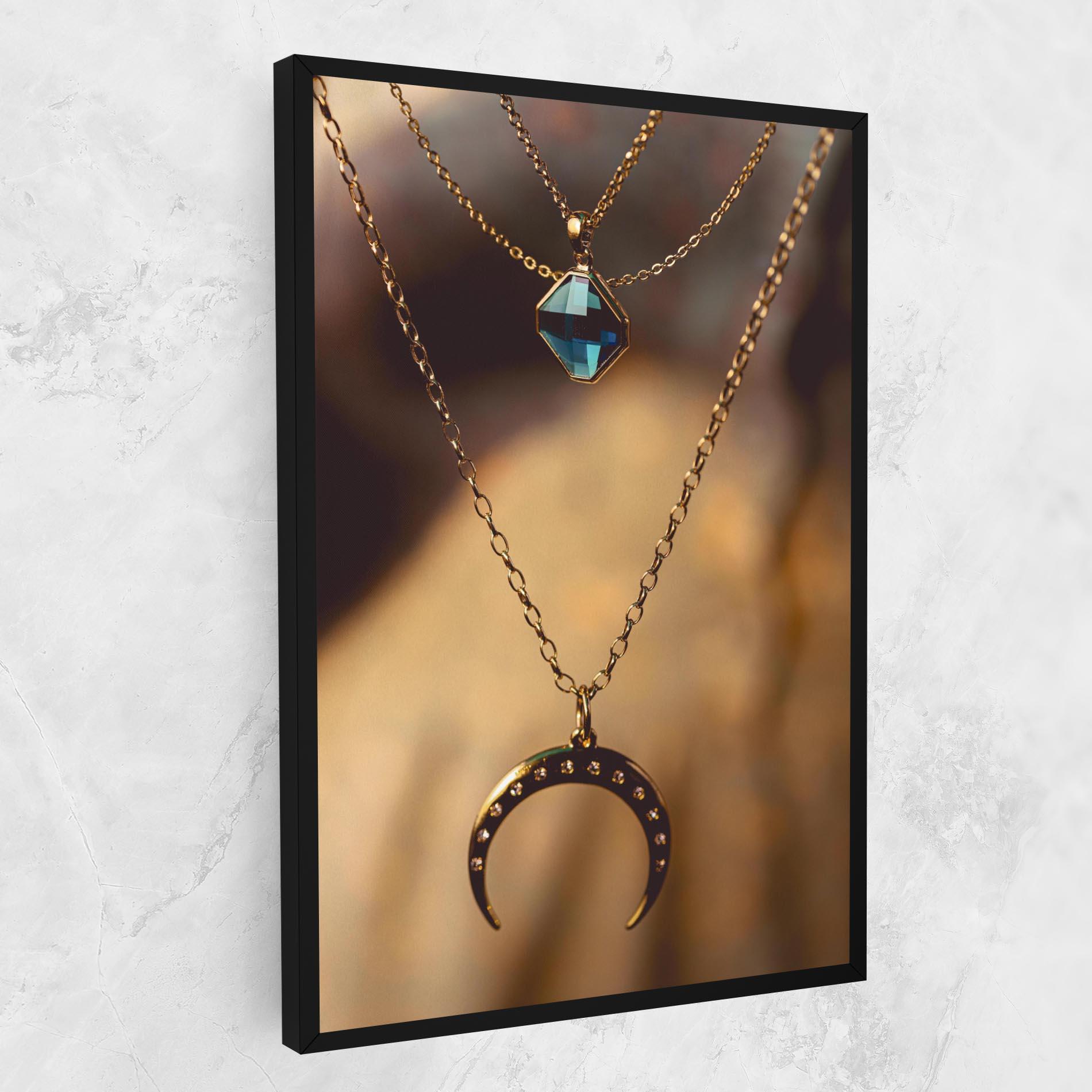Tablou Canvas Moon Blue Necklace mockup 1