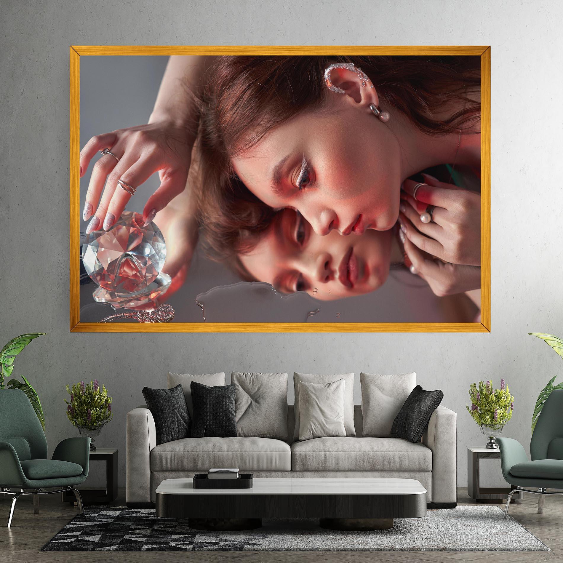 Tablou Canvas Big Diamond Hand mockup 7