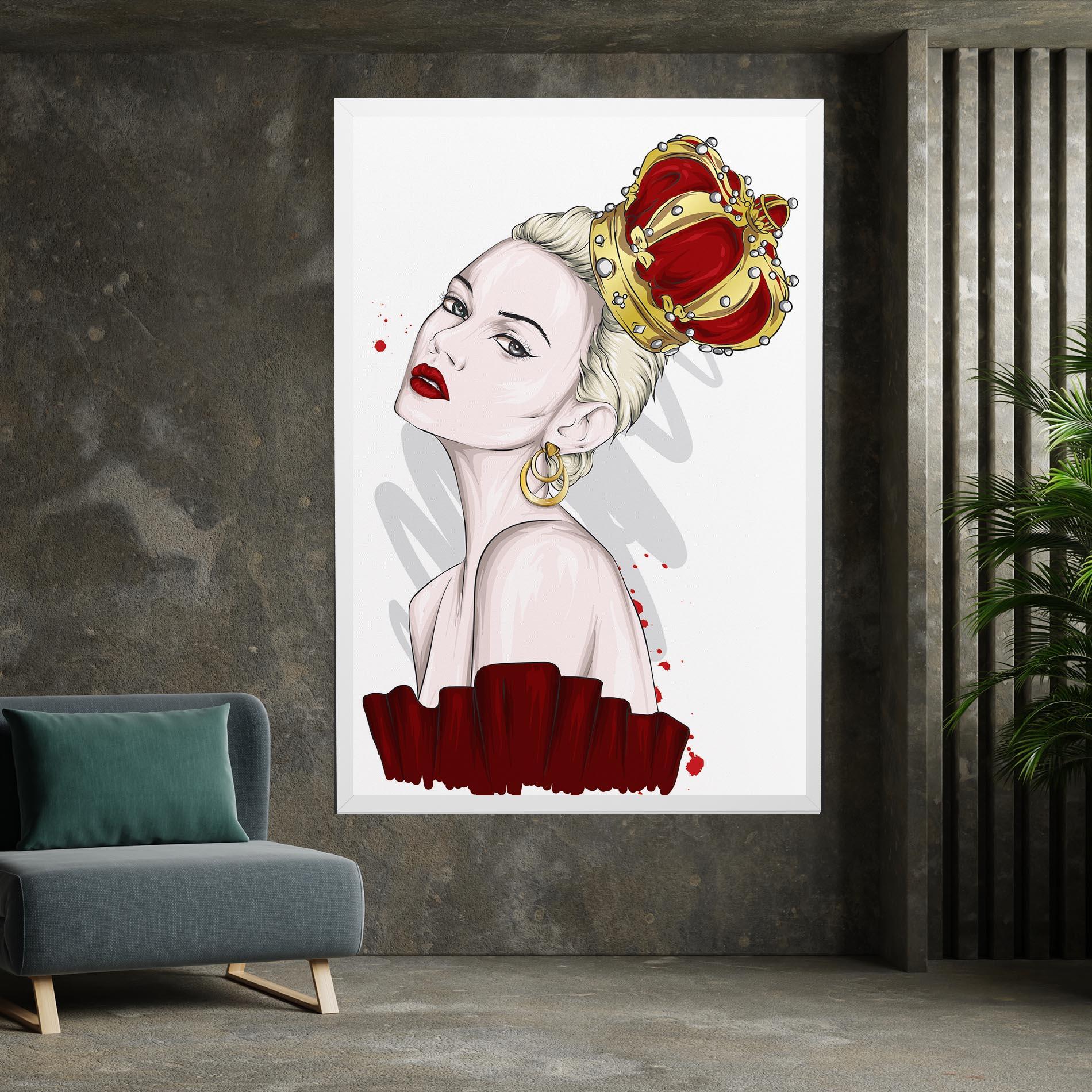 Tablou Canvas Big Red Crown mockup 7
