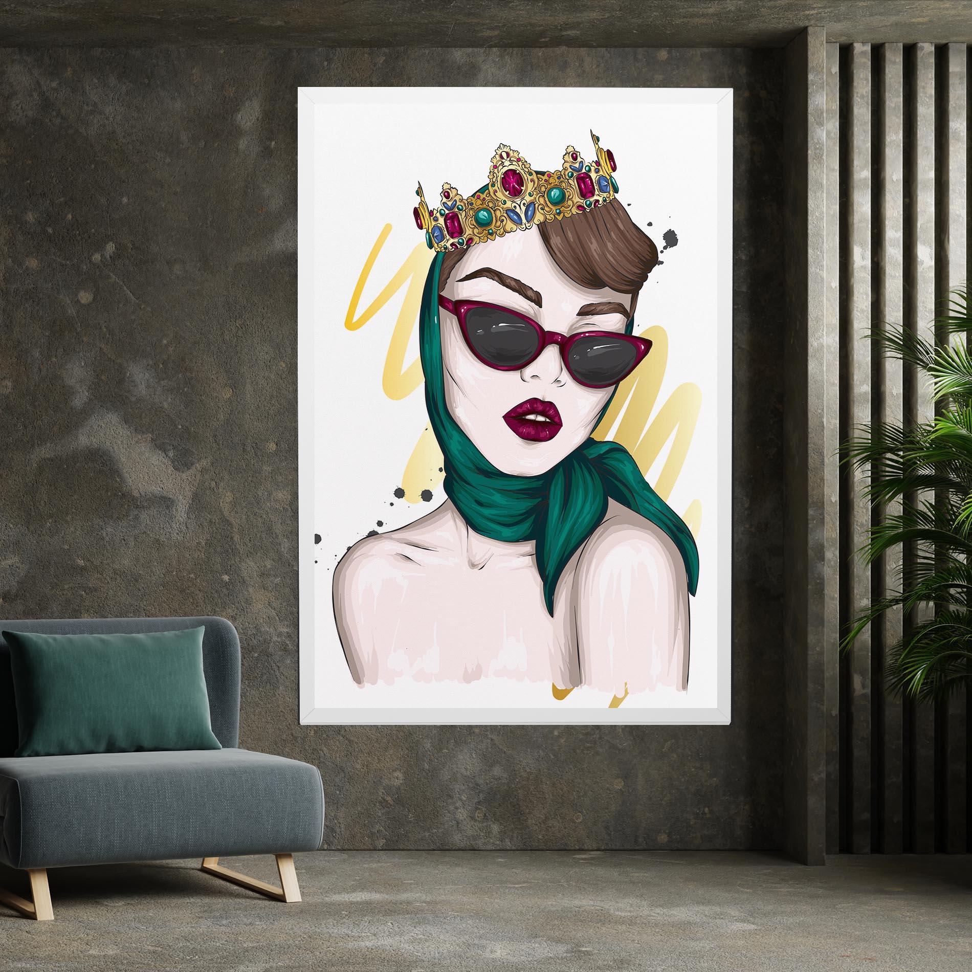 Tablou Canvas Diva Crown mockup 7