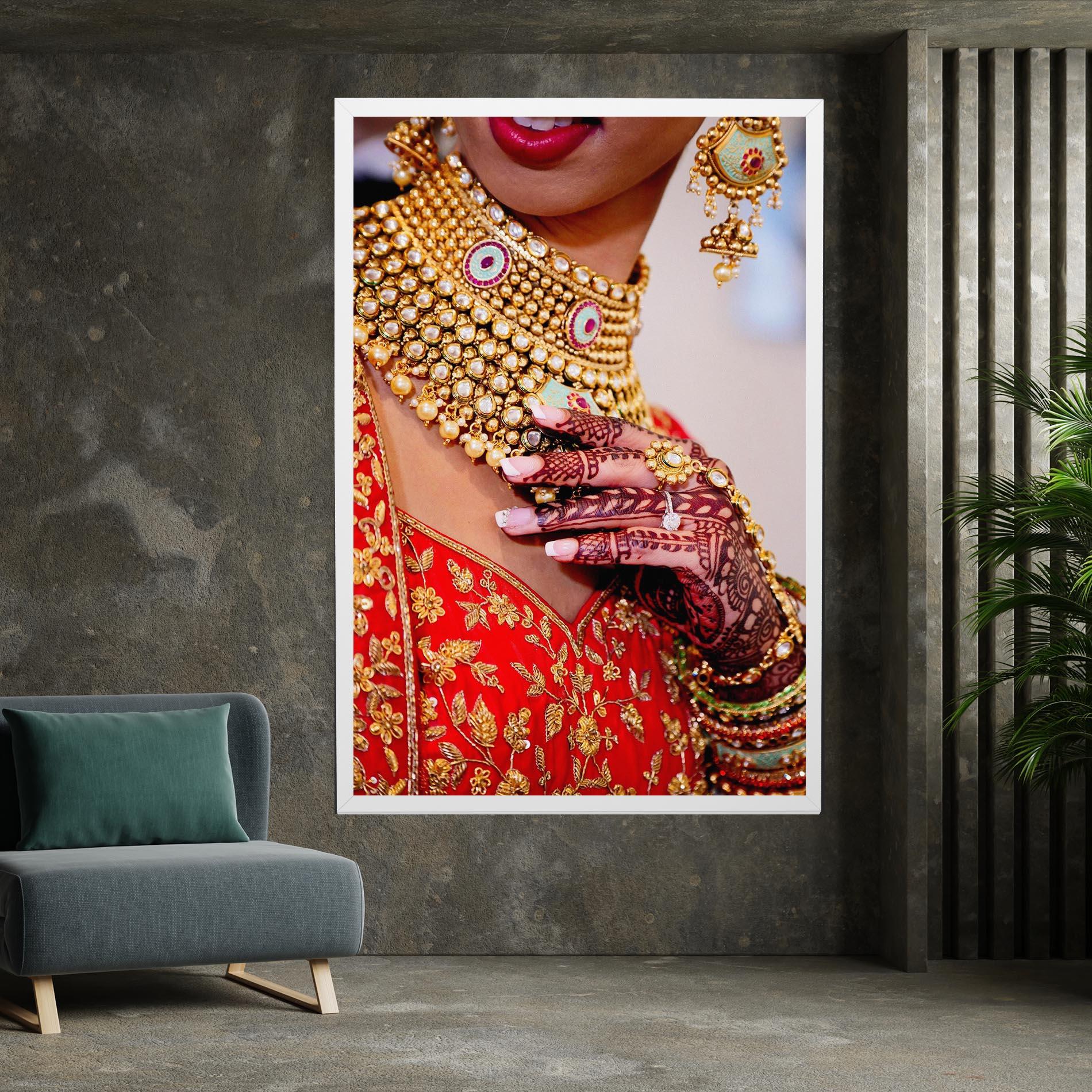 Tablou Canvas Gold Beautiful Jewelry mockup 7