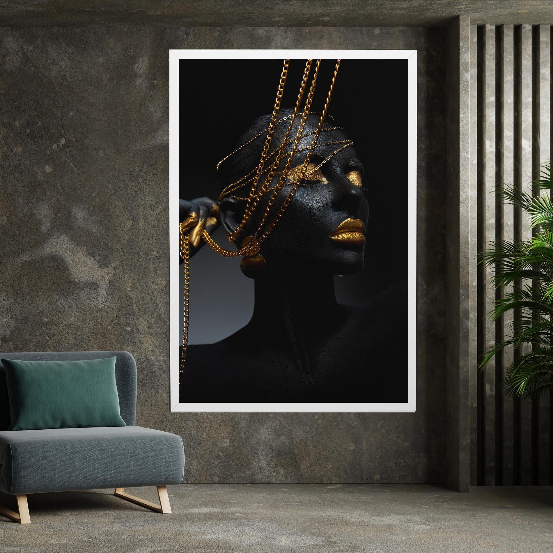 Tablou Canvas Pretty Gold Chain mockup 7