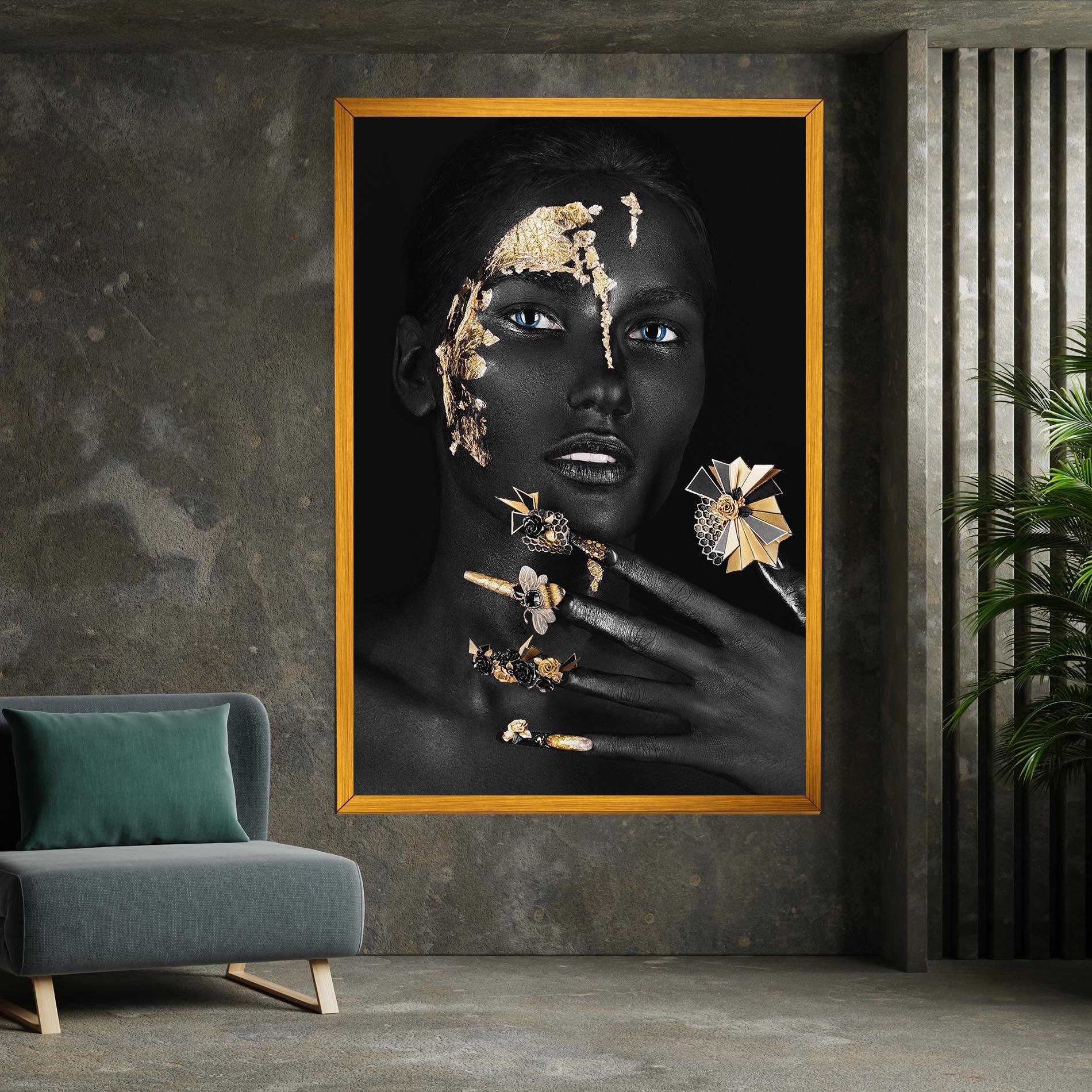 Tablou Canvas Black Art Makeup mockup 7
