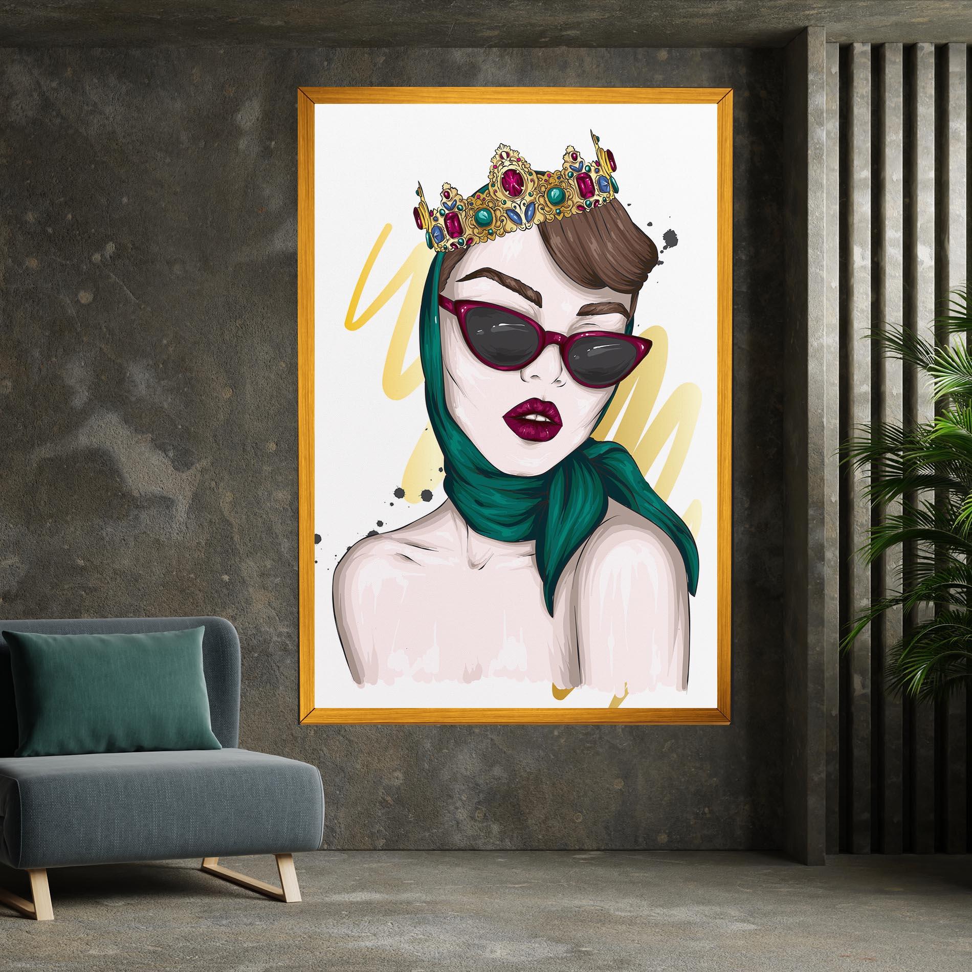 Tablou Canvas Diva Crown mockup 7