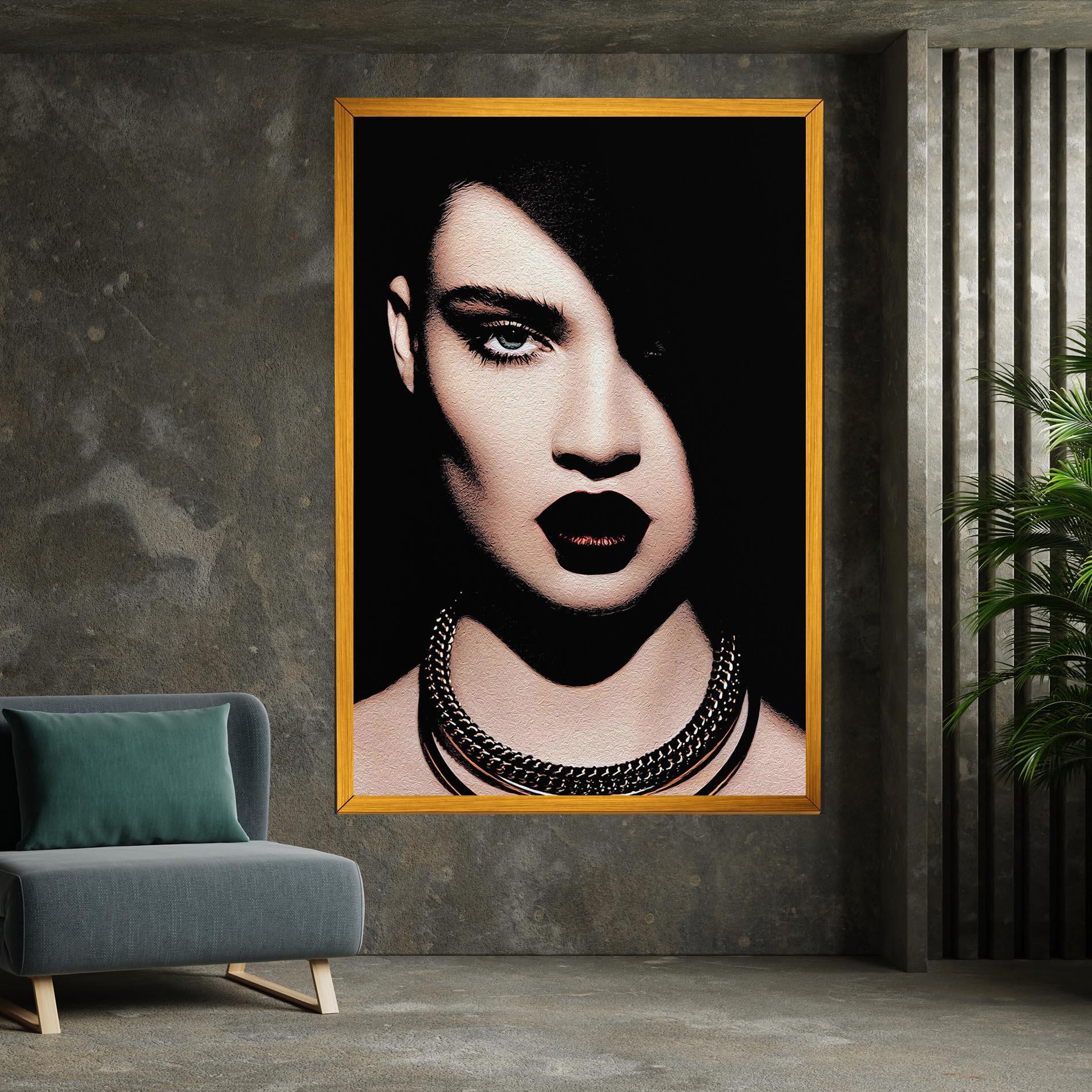 Tablou Canvas Gold Necklace mockup 7