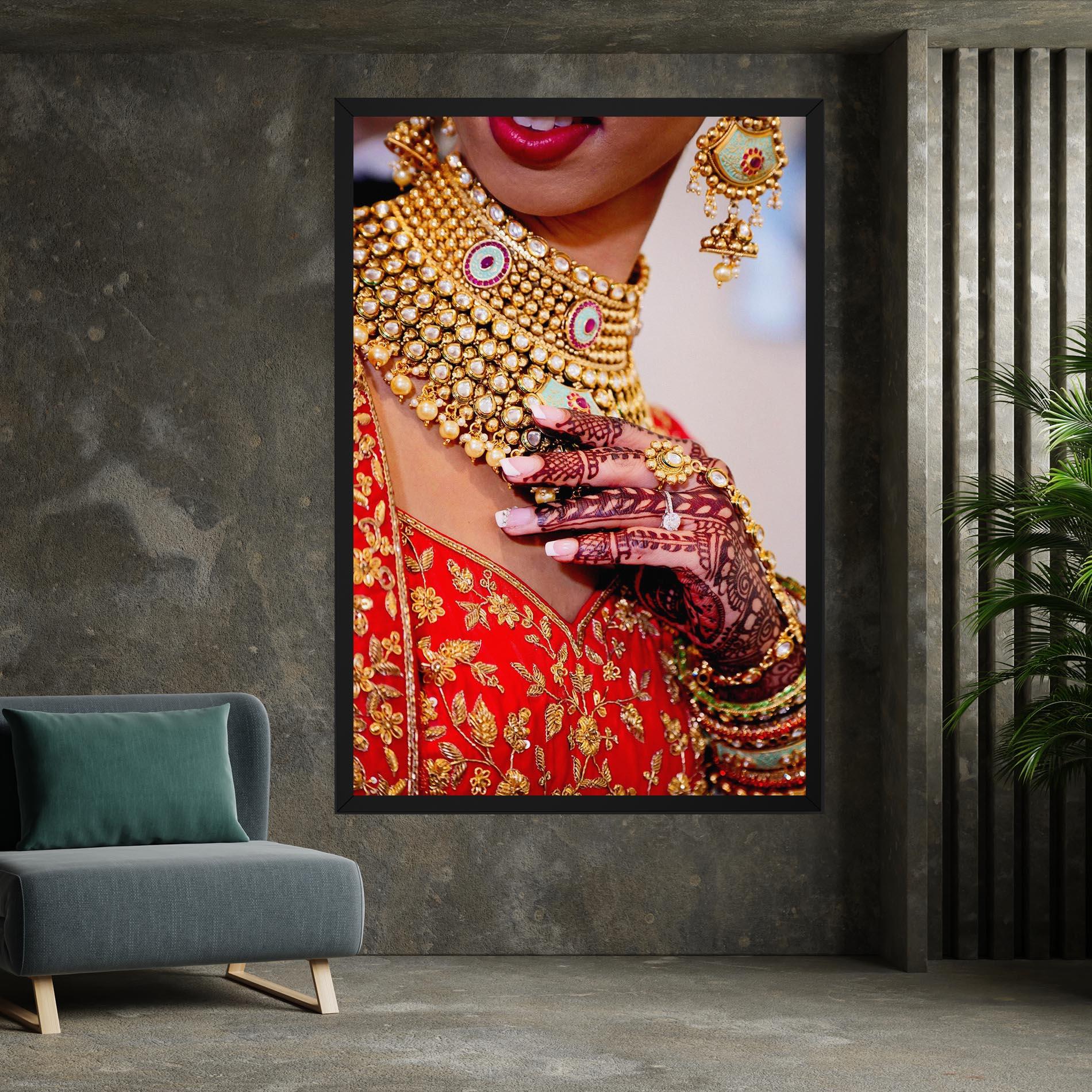 Tablou Canvas Gold Beautiful Jewelry mockup 7