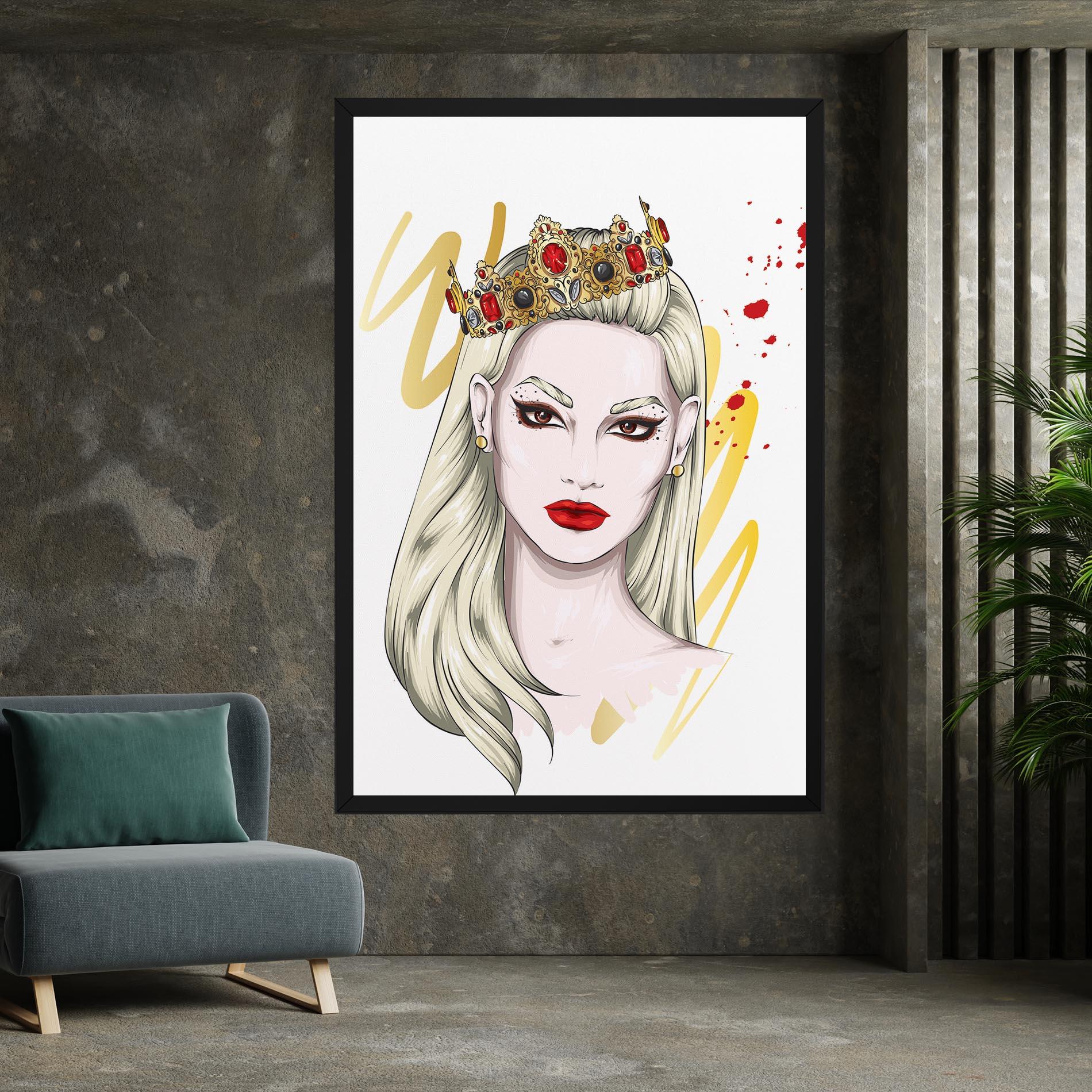 Tablou Canvas Gold Crown Woman mockup 7