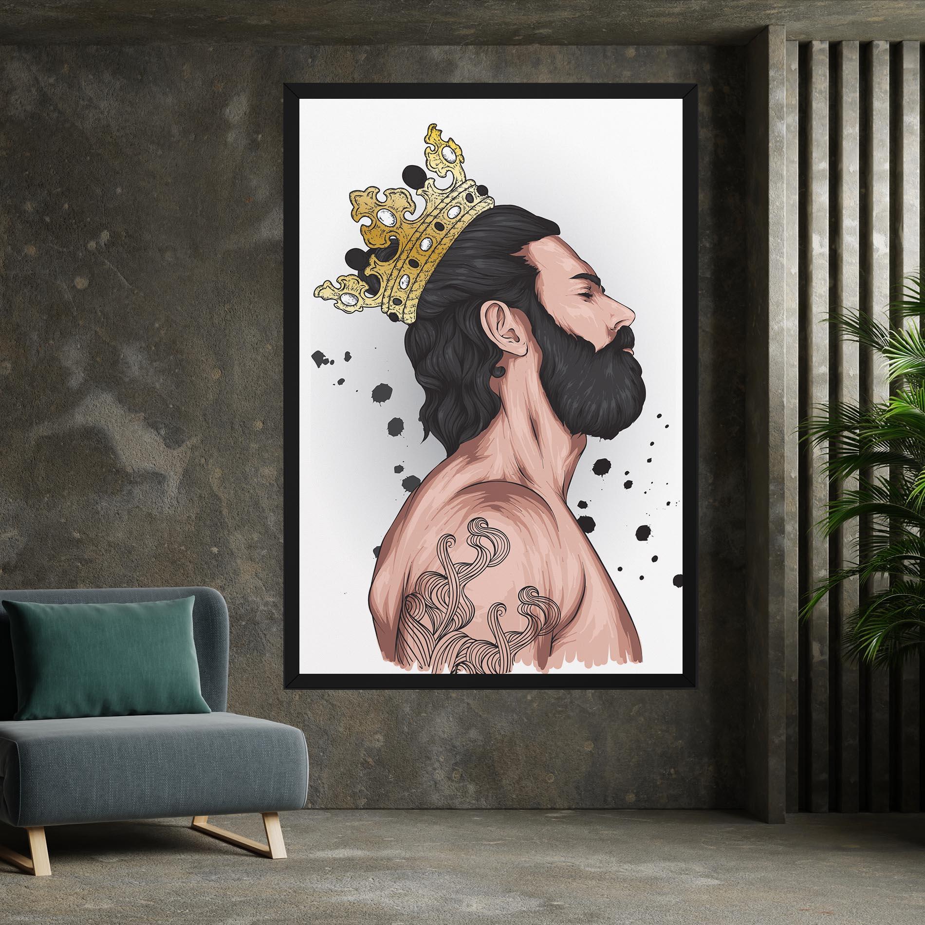 Tablou Canvas Male With Crown mockup 7