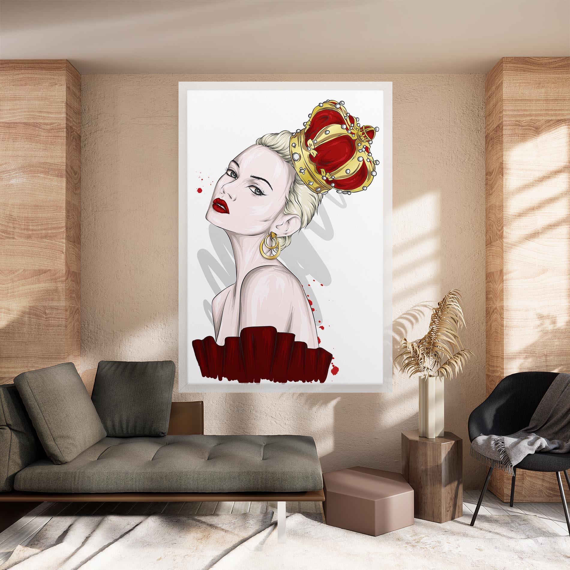 Tablou Canvas Big Red Crown mockup 8
