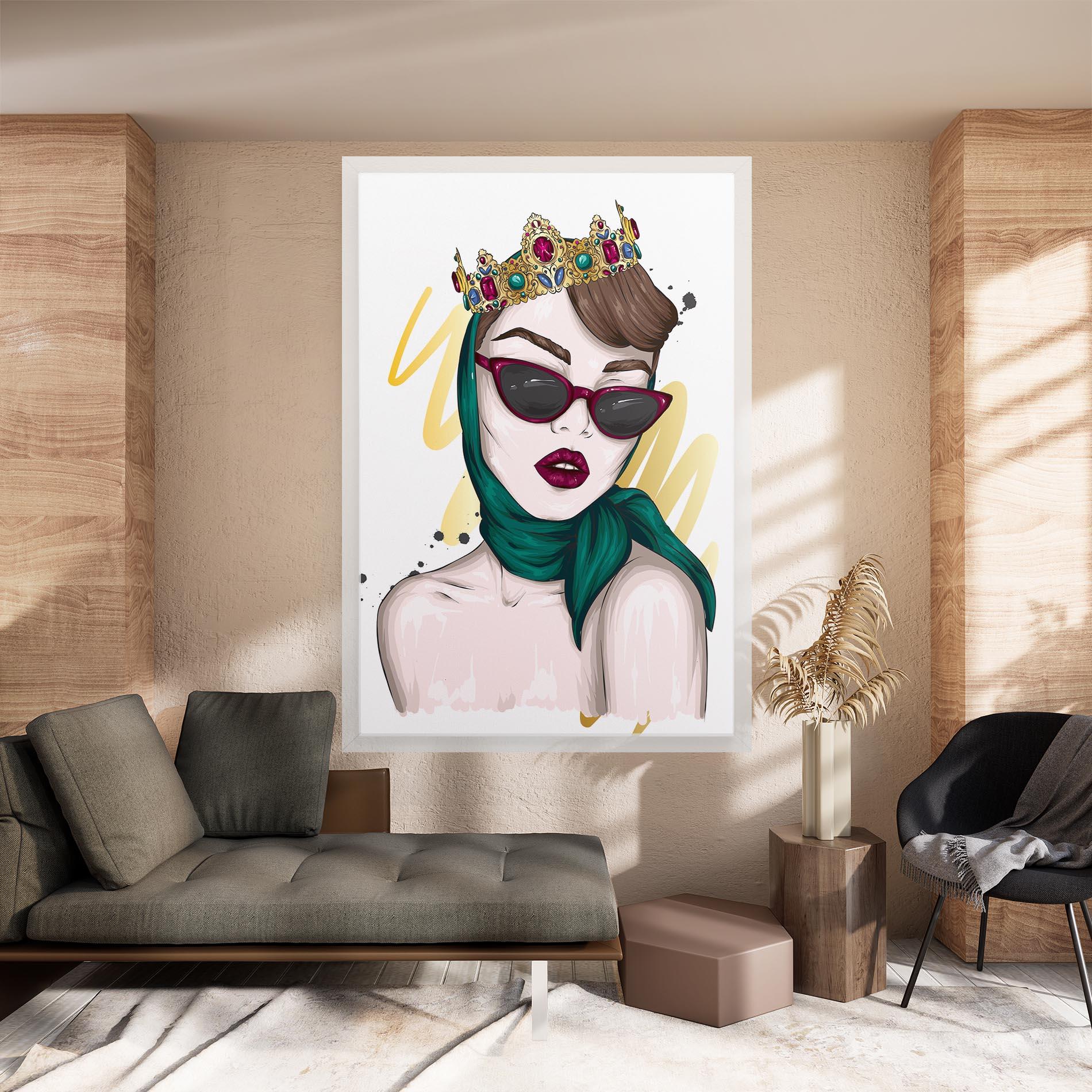 Tablou Canvas Diva Crown mockup 8