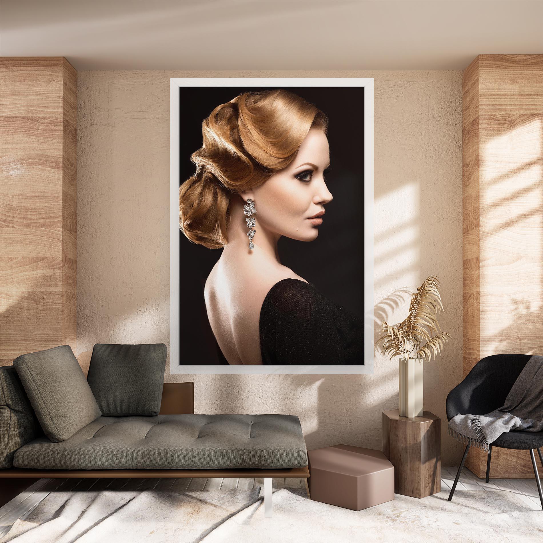 Tablou Canvas Elegant Earrings mockup 8