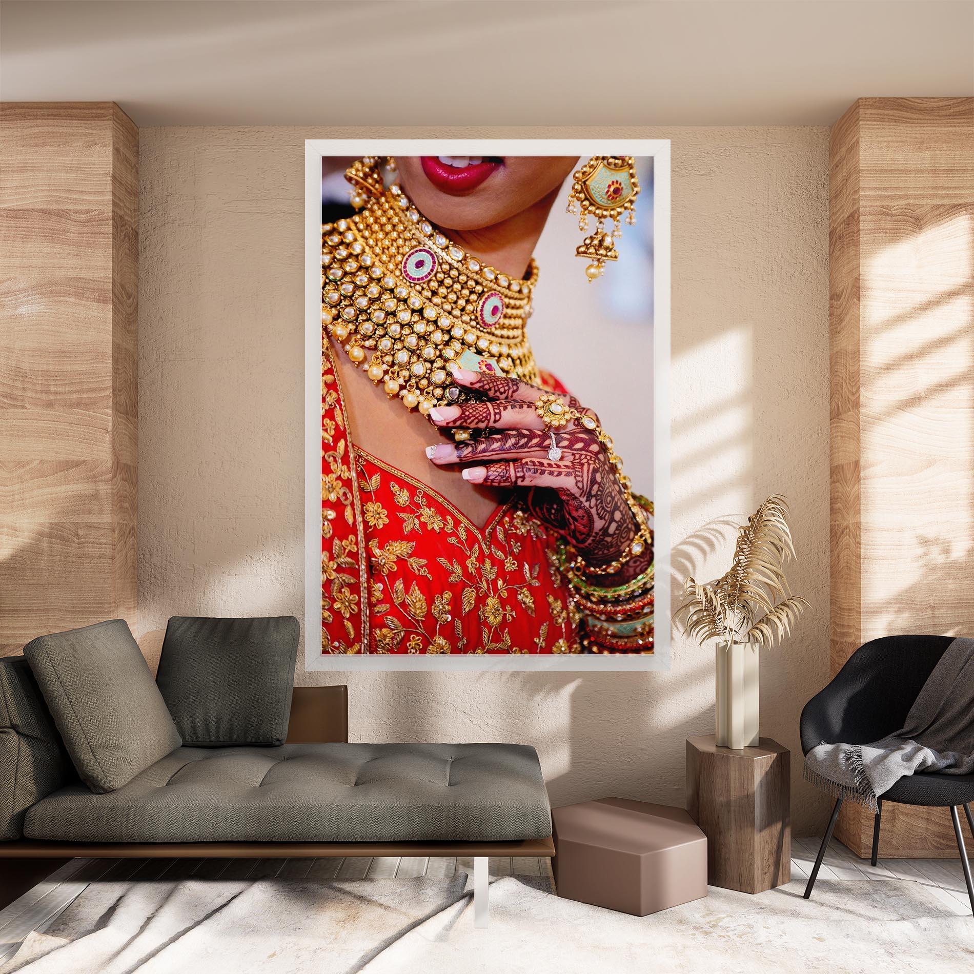 Tablou Canvas Gold Beautiful Jewelry mockup 8