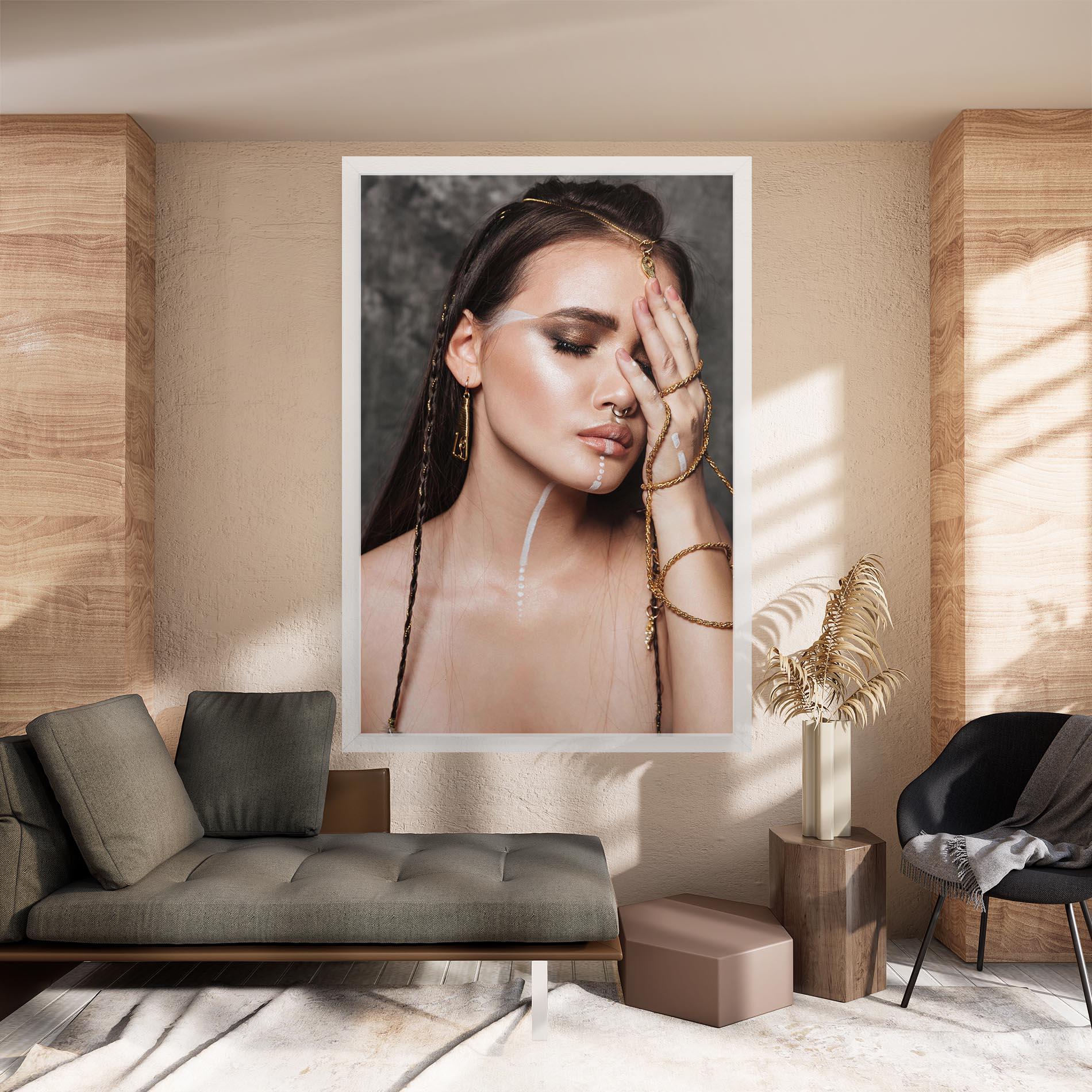 Tablou Canvas Gold Hand Accessory mockup 8