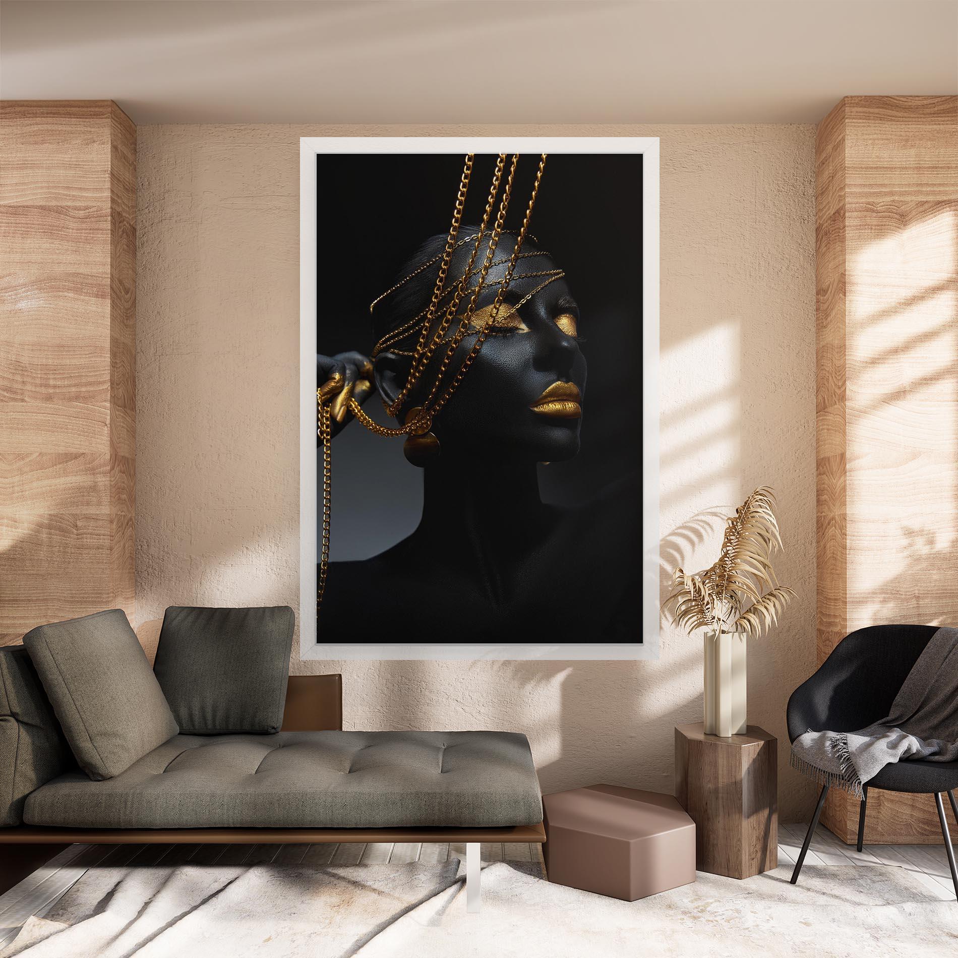 Tablou Canvas Pretty Gold Chain mockup 8