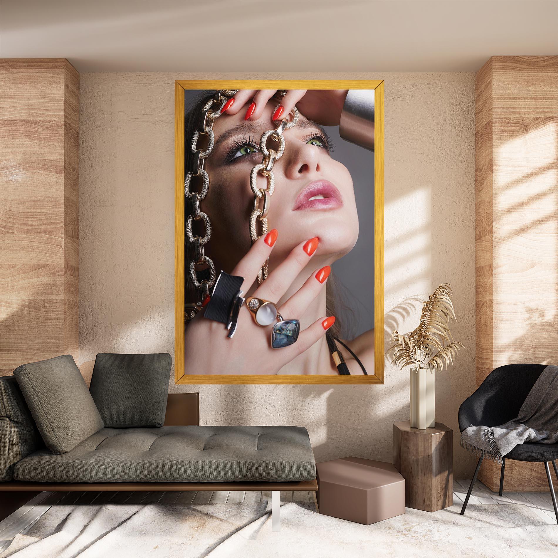 Tablou Canvas Big Chain Woman mockup 8