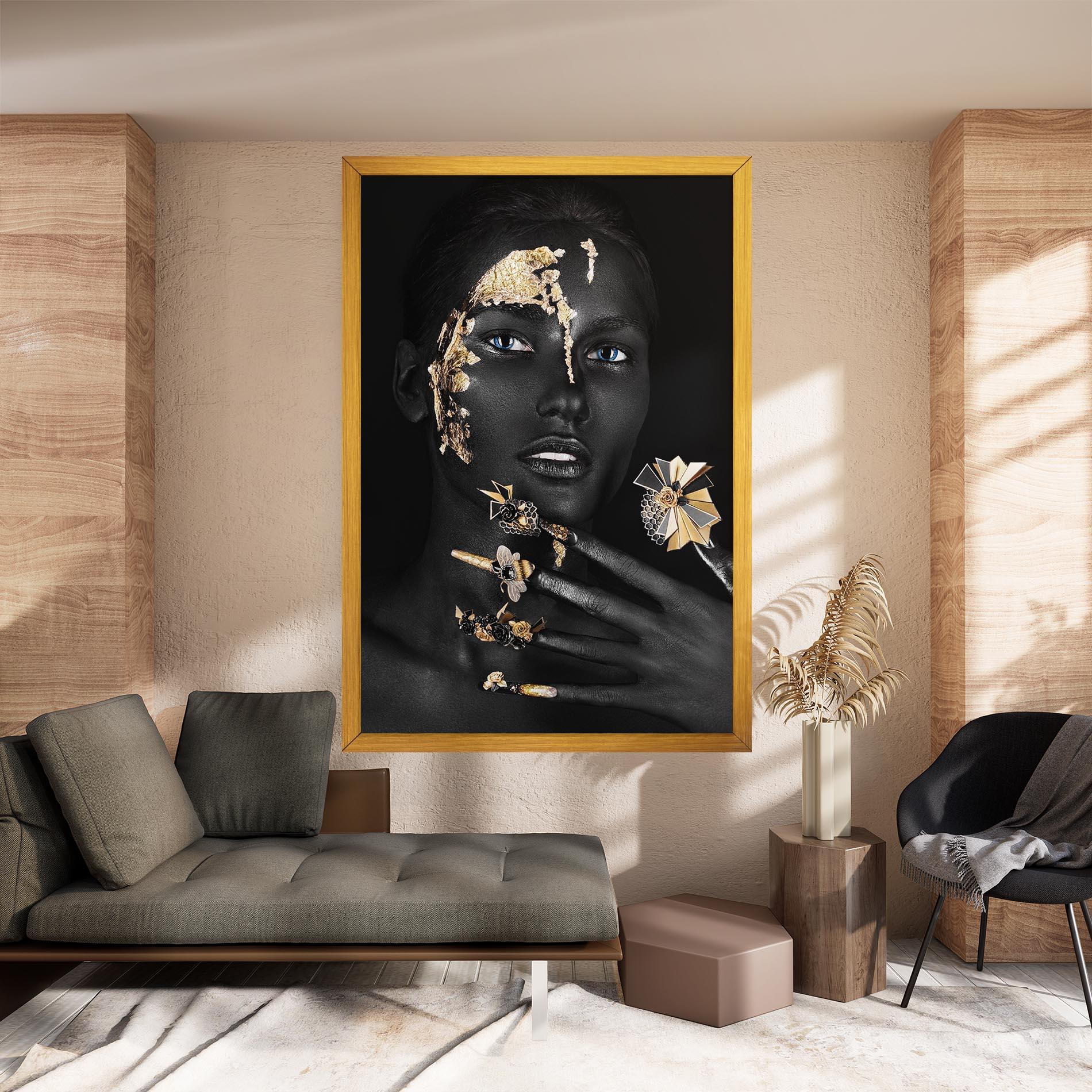 Tablou Canvas Black Art Makeup mockup 8