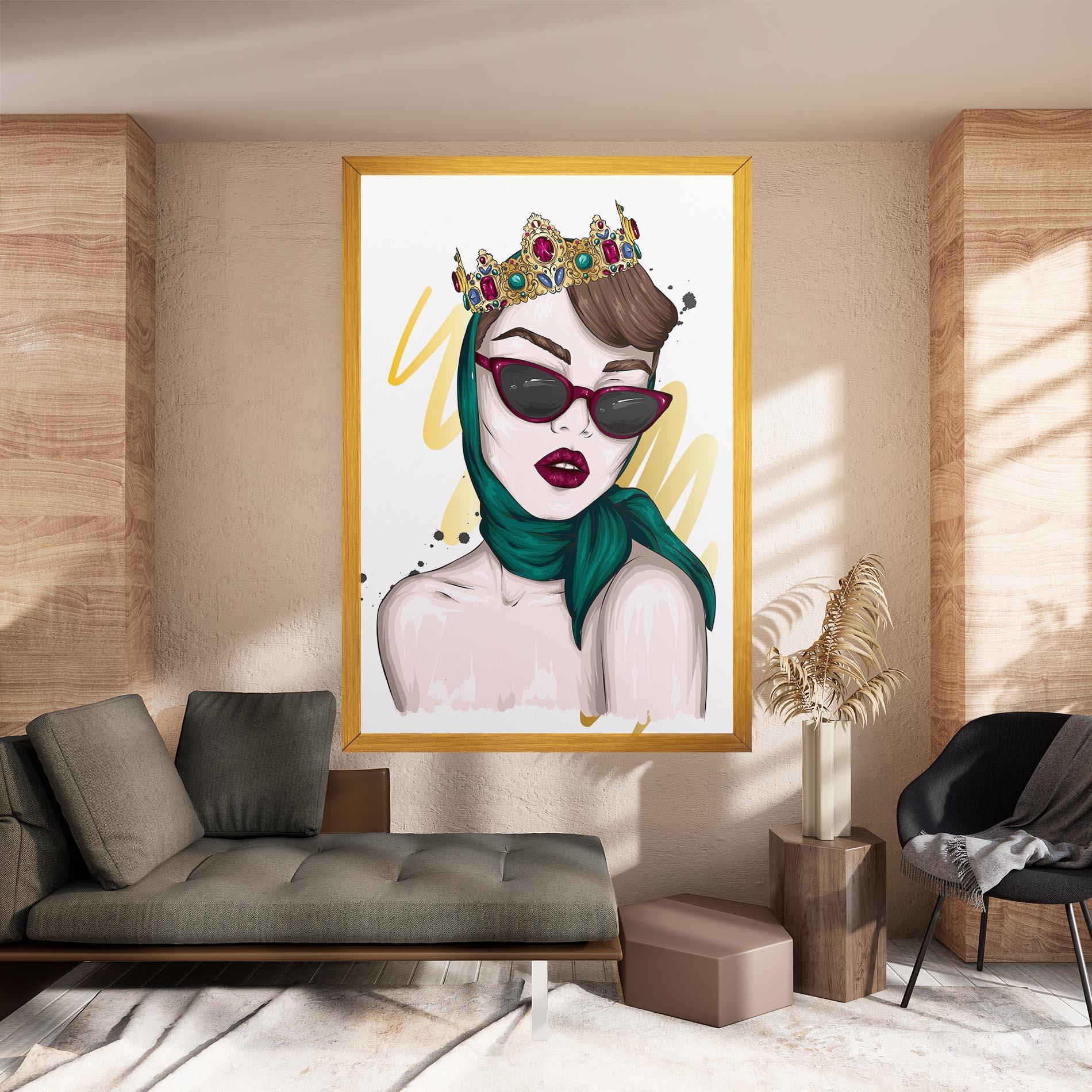 Tablou Canvas Diva Crown mockup 8