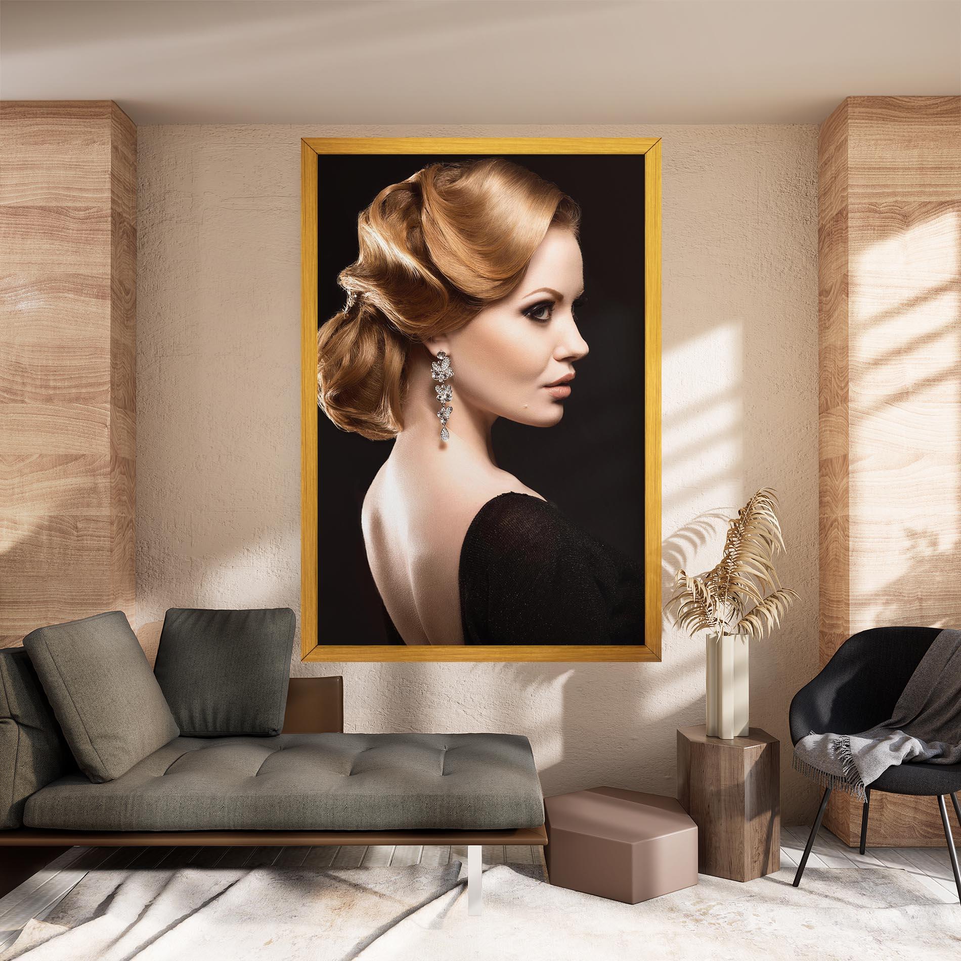 Tablou Canvas Elegant Earrings mockup 8