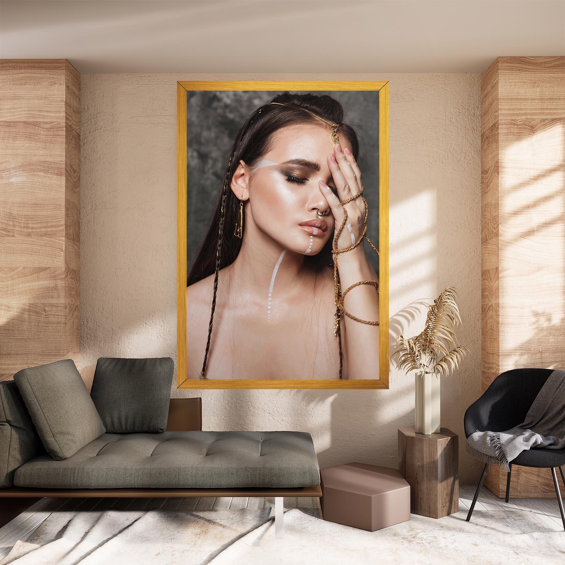 Tablou Canvas Gold Hand Accessory mockup 8