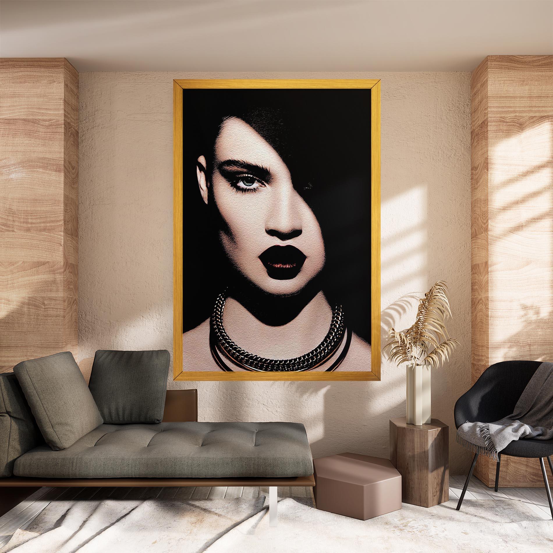 Tablou Canvas Gold Necklace mockup 8