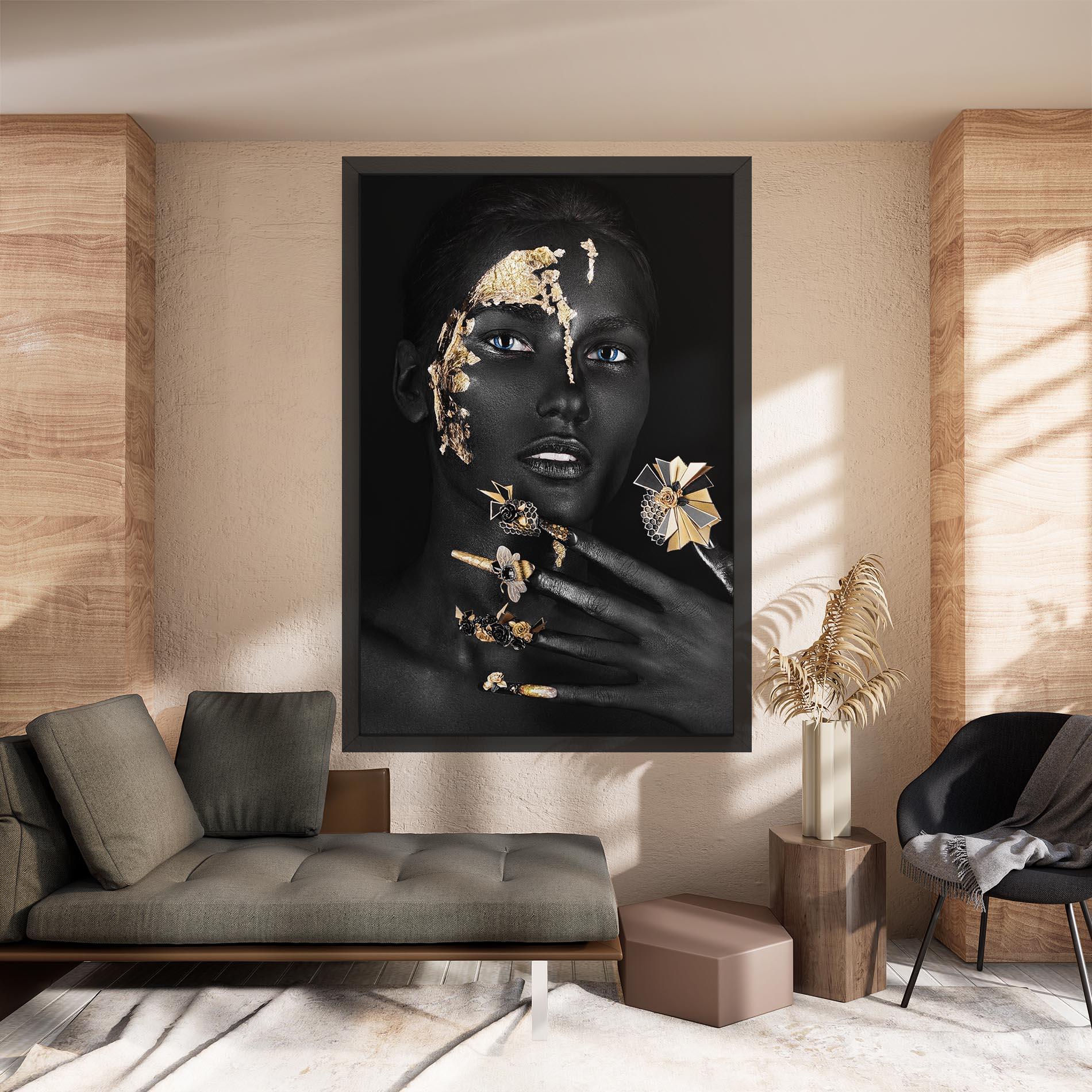 Tablou Canvas Black Art Makeup mockup 8