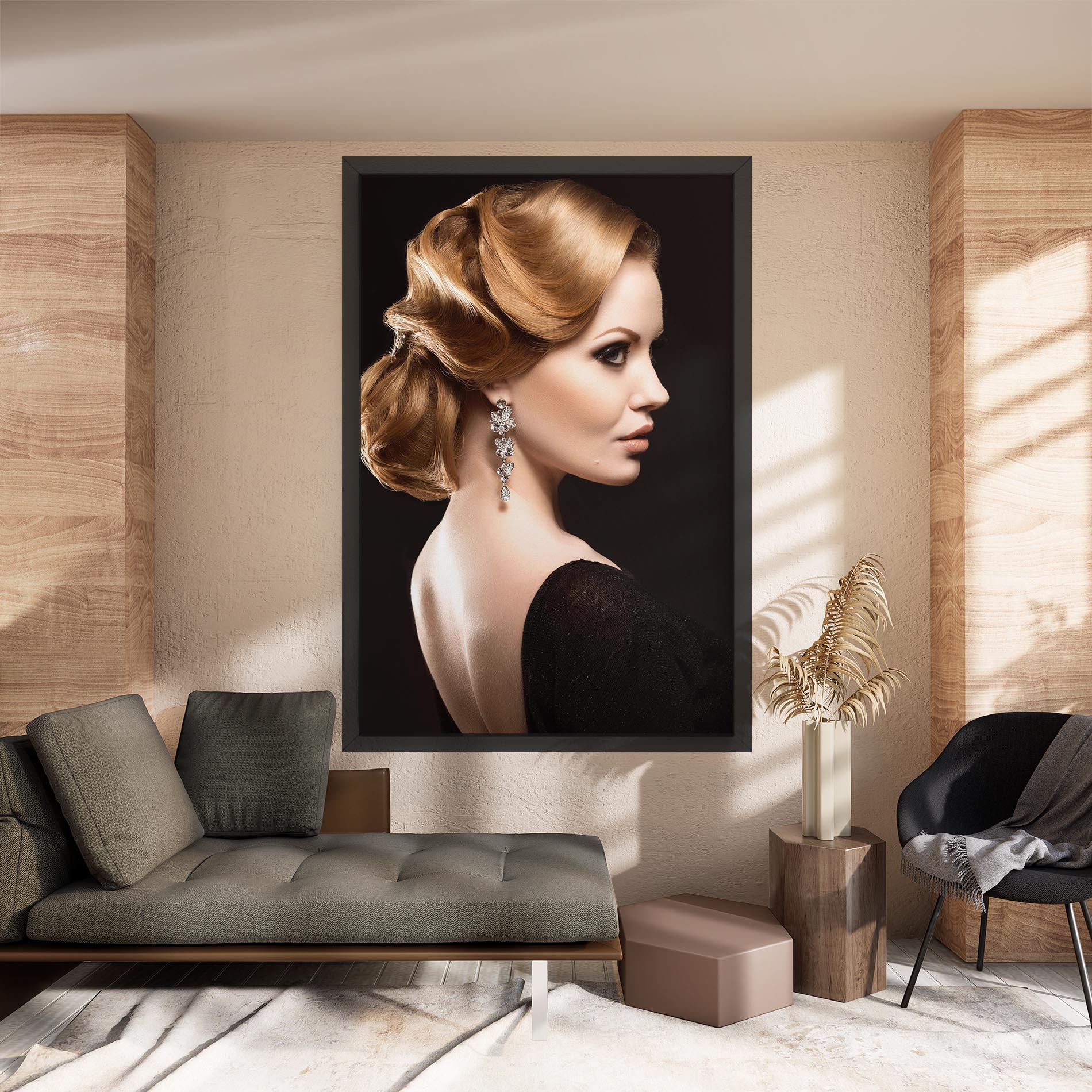 Tablou Canvas Elegant Earrings mockup 8