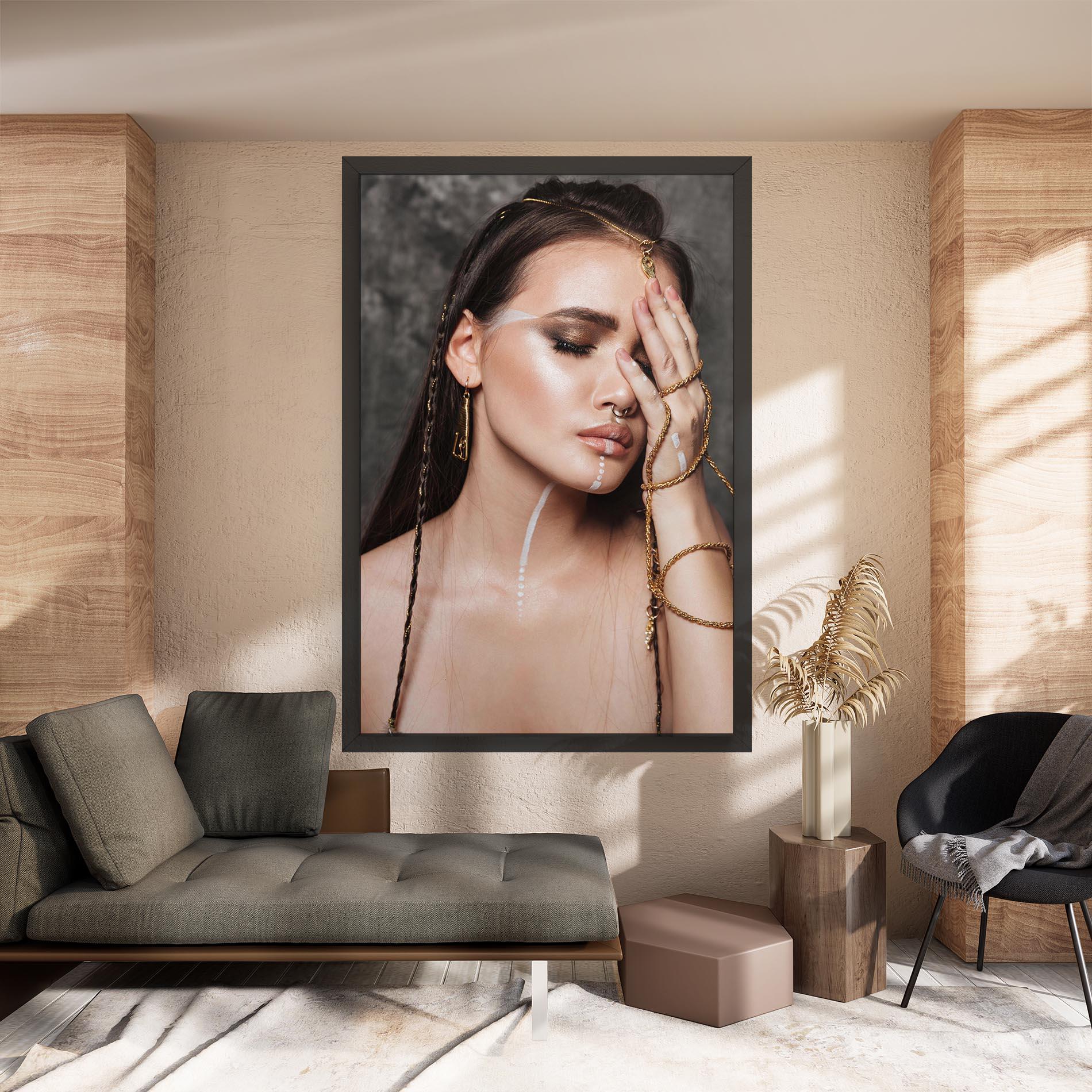 Tablou Canvas Gold Hand Accessory mockup 8