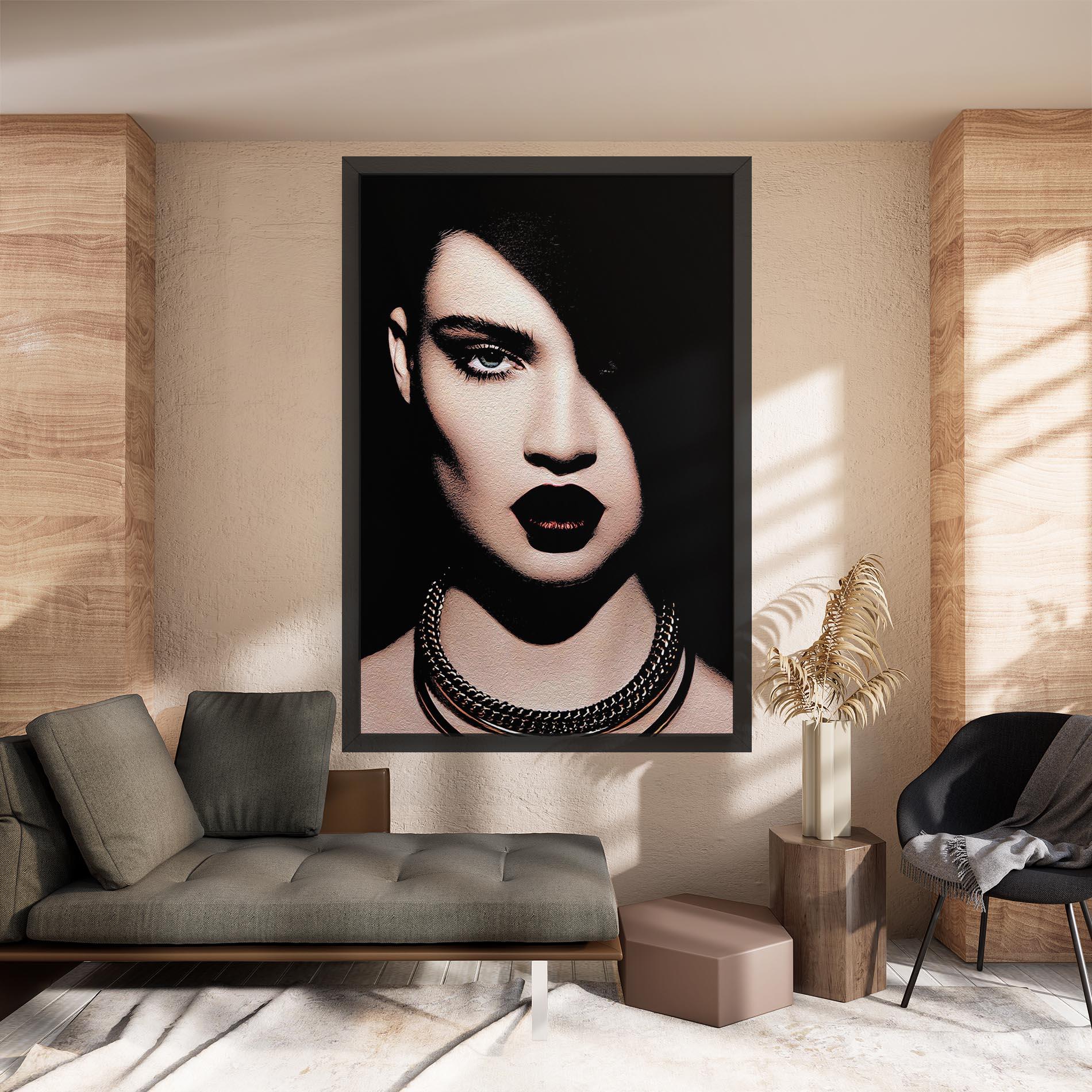 Tablou Canvas Gold Necklace mockup 8