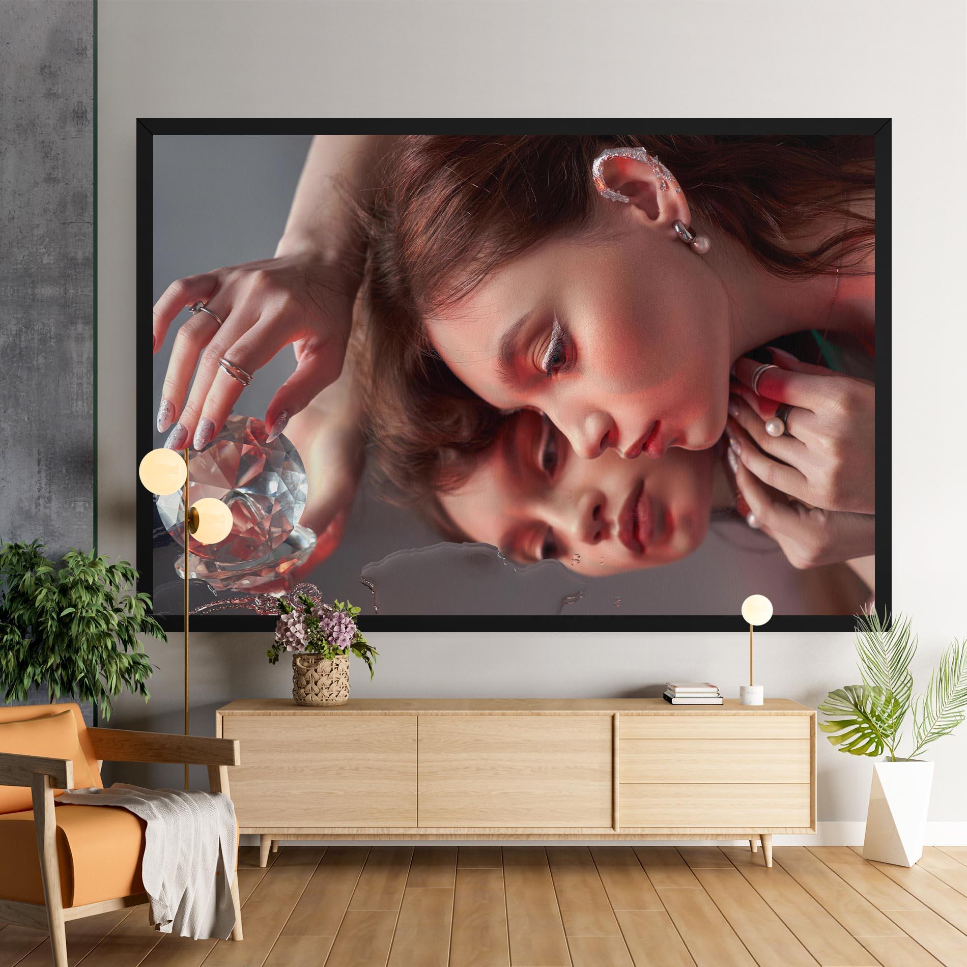 Tablou Canvas Big Diamond Hand mockup 9