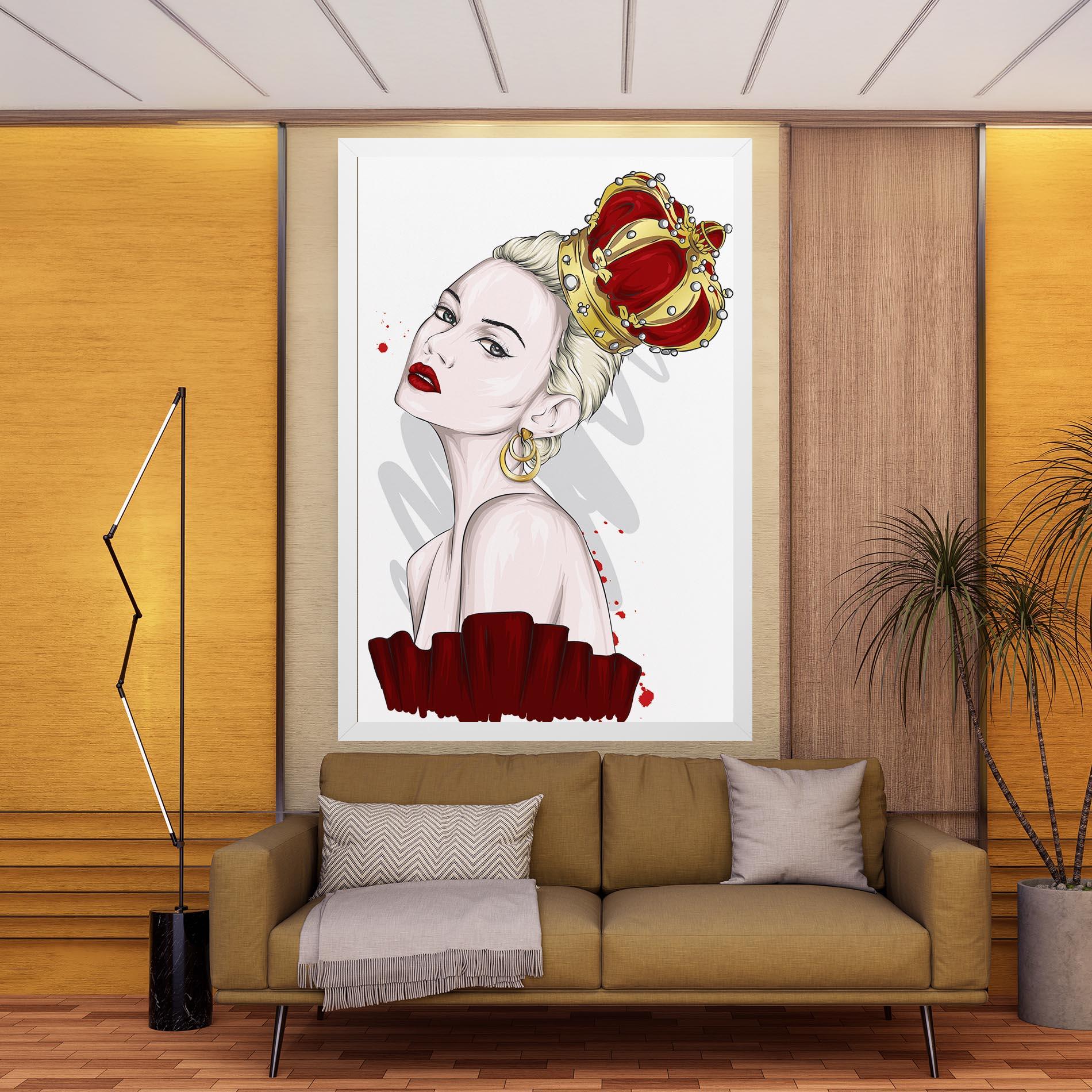 Tablou Canvas Big Red Crown mockup 9