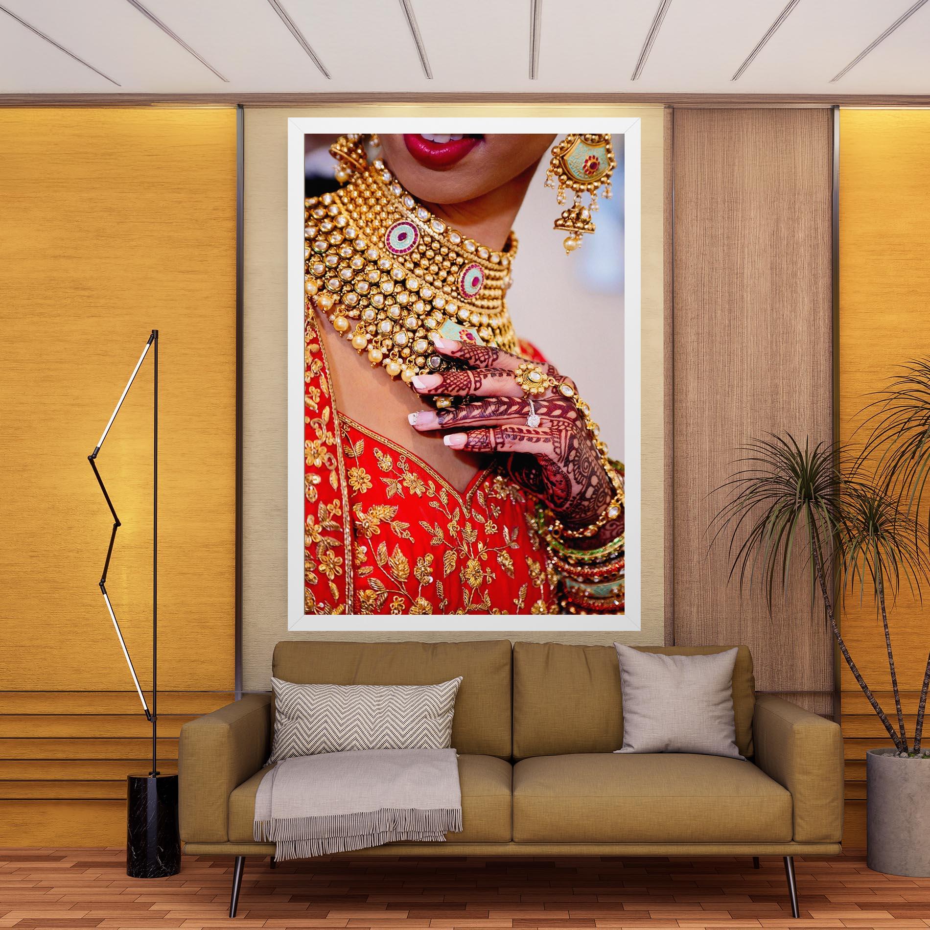 Tablou Canvas Gold Beautiful Jewelry mockup 9