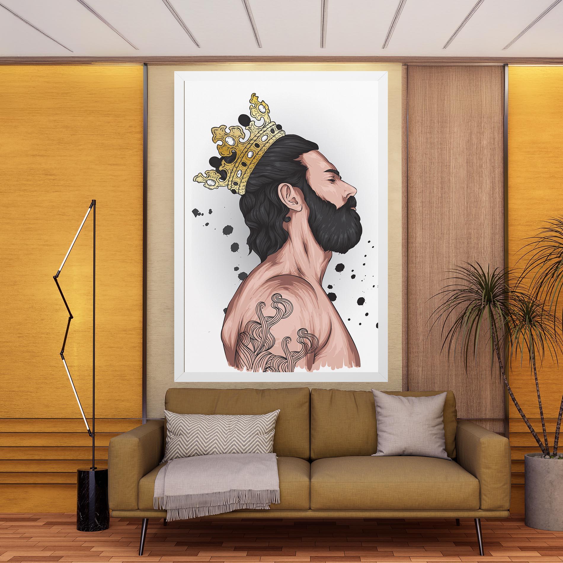 Tablou Canvas Male With Crown mockup 9
