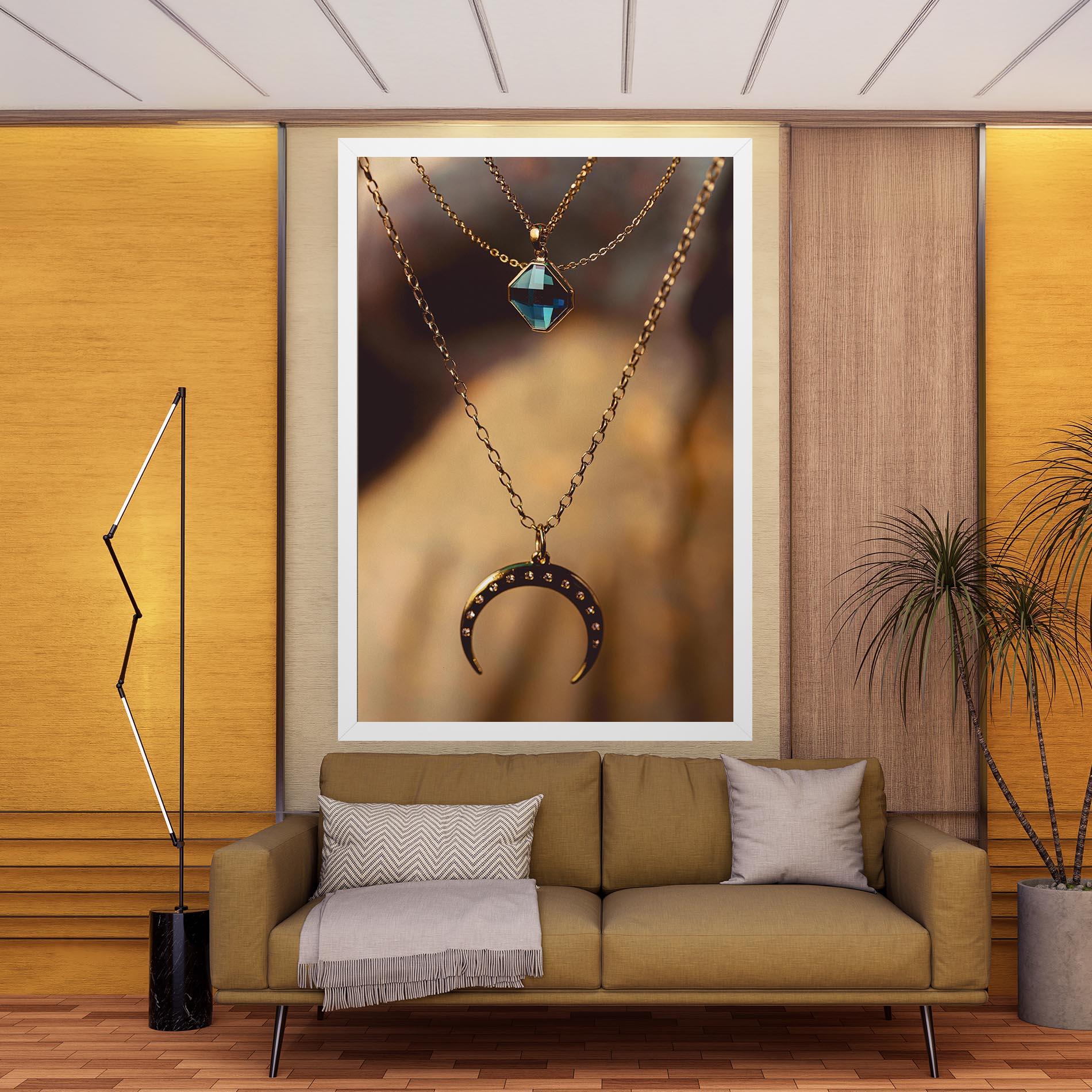 Tablou Canvas Moon Blue Necklace mockup 9