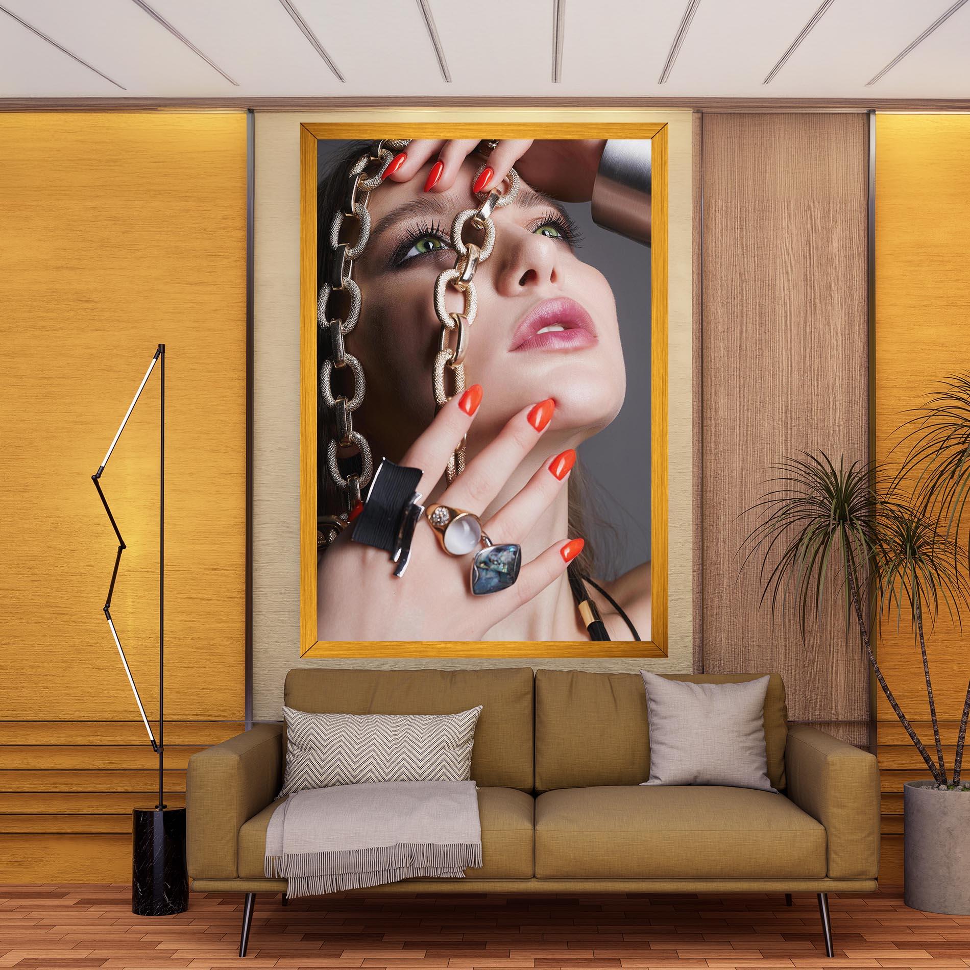 Tablou Canvas Big Chain Woman mockup 9