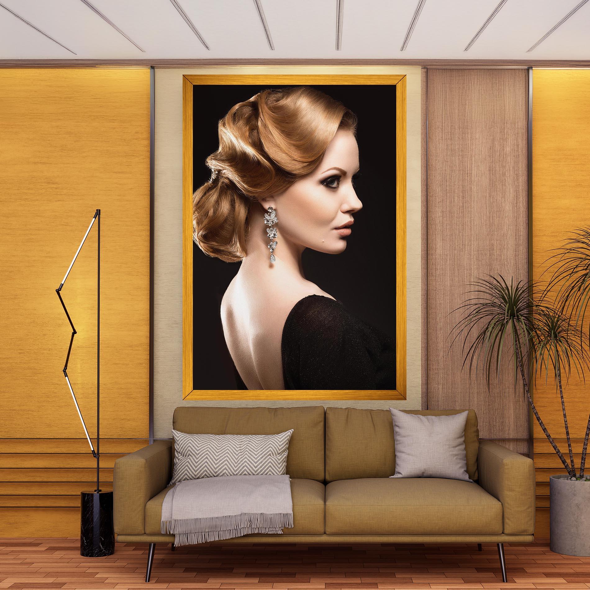 Tablou Canvas Elegant Earrings mockup 9