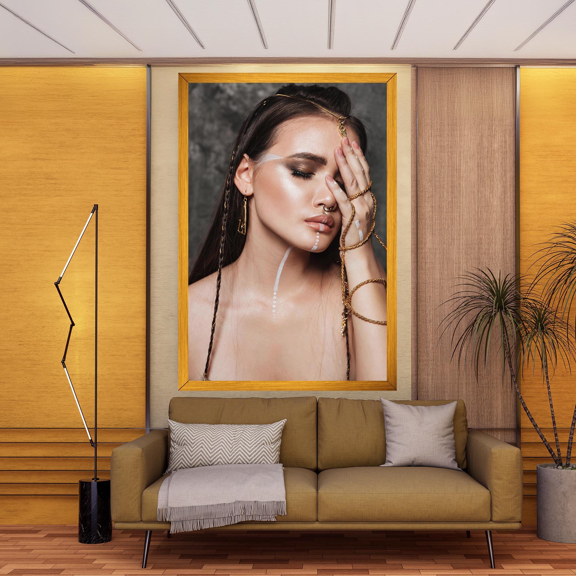 Tablou Canvas Gold Hand Accessory mockup 9