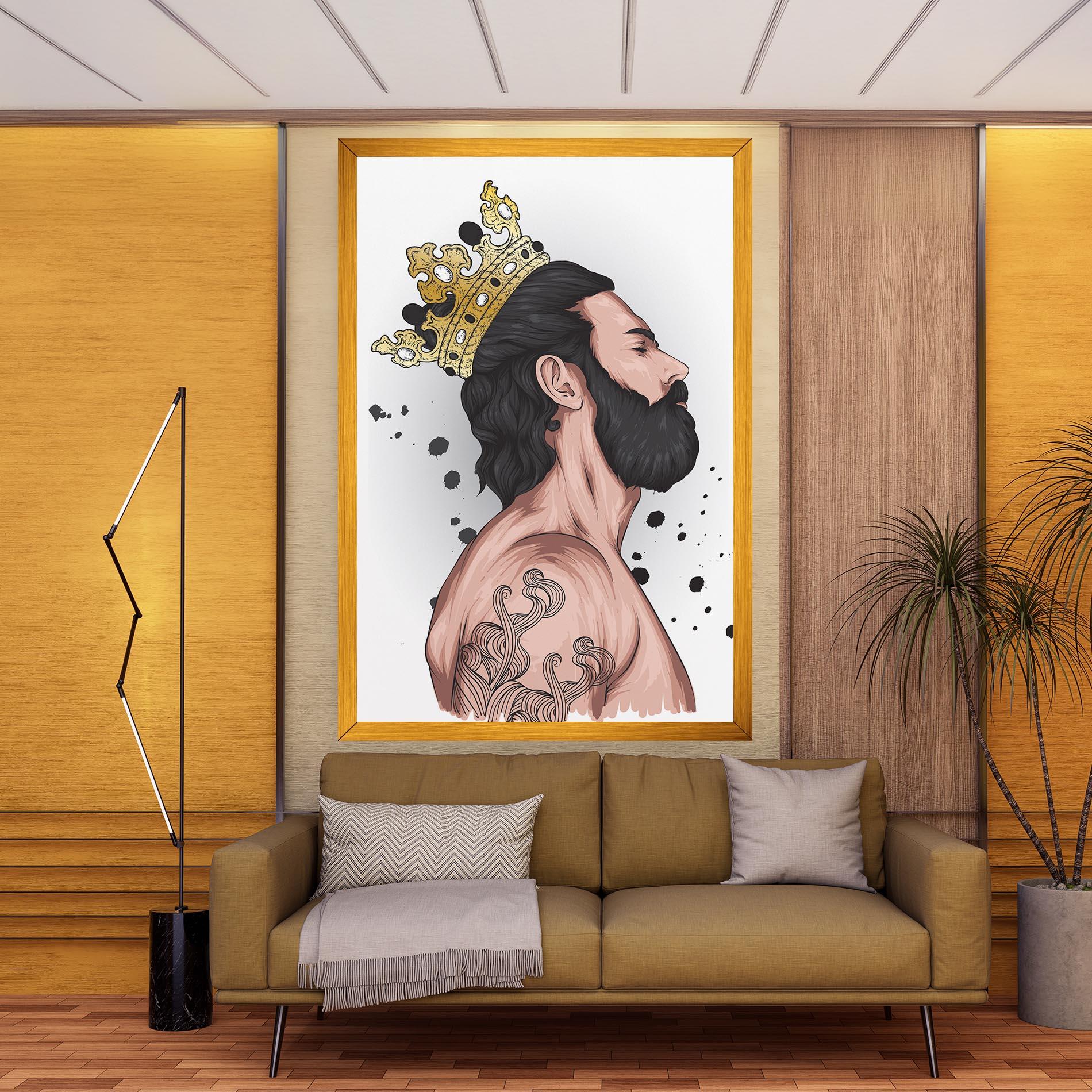 Tablou Canvas Male With Crown mockup 9