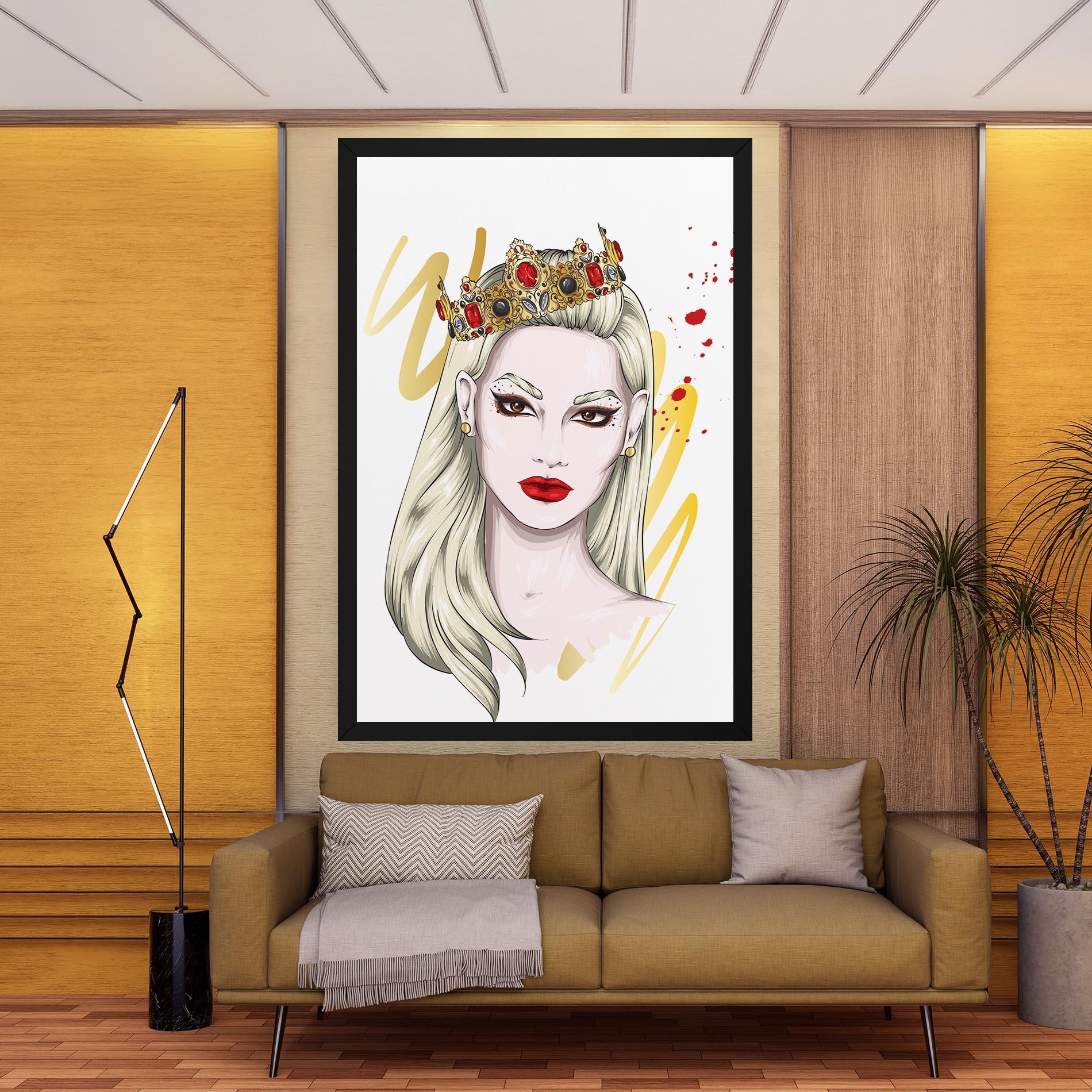 Tablou Canvas Gold Crown Woman mockup 9