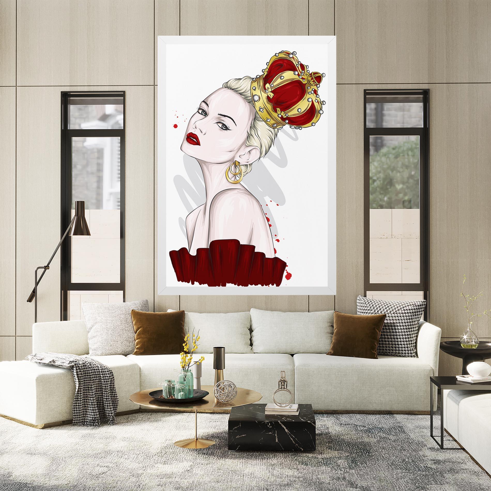 Tablou Canvas Big Red Crown mockup 2