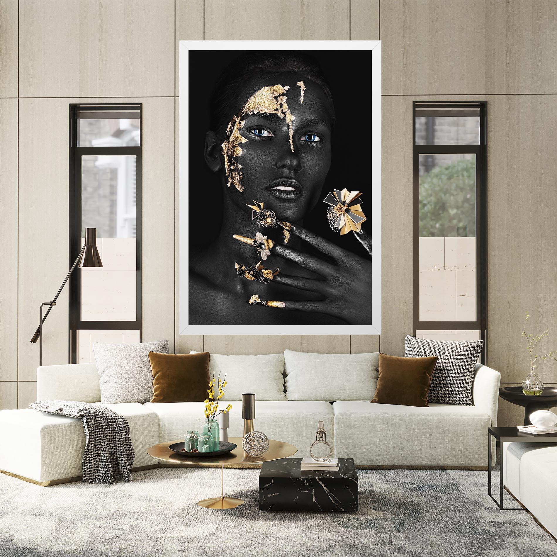 Tablou Canvas Black Art Makeup mockup 2