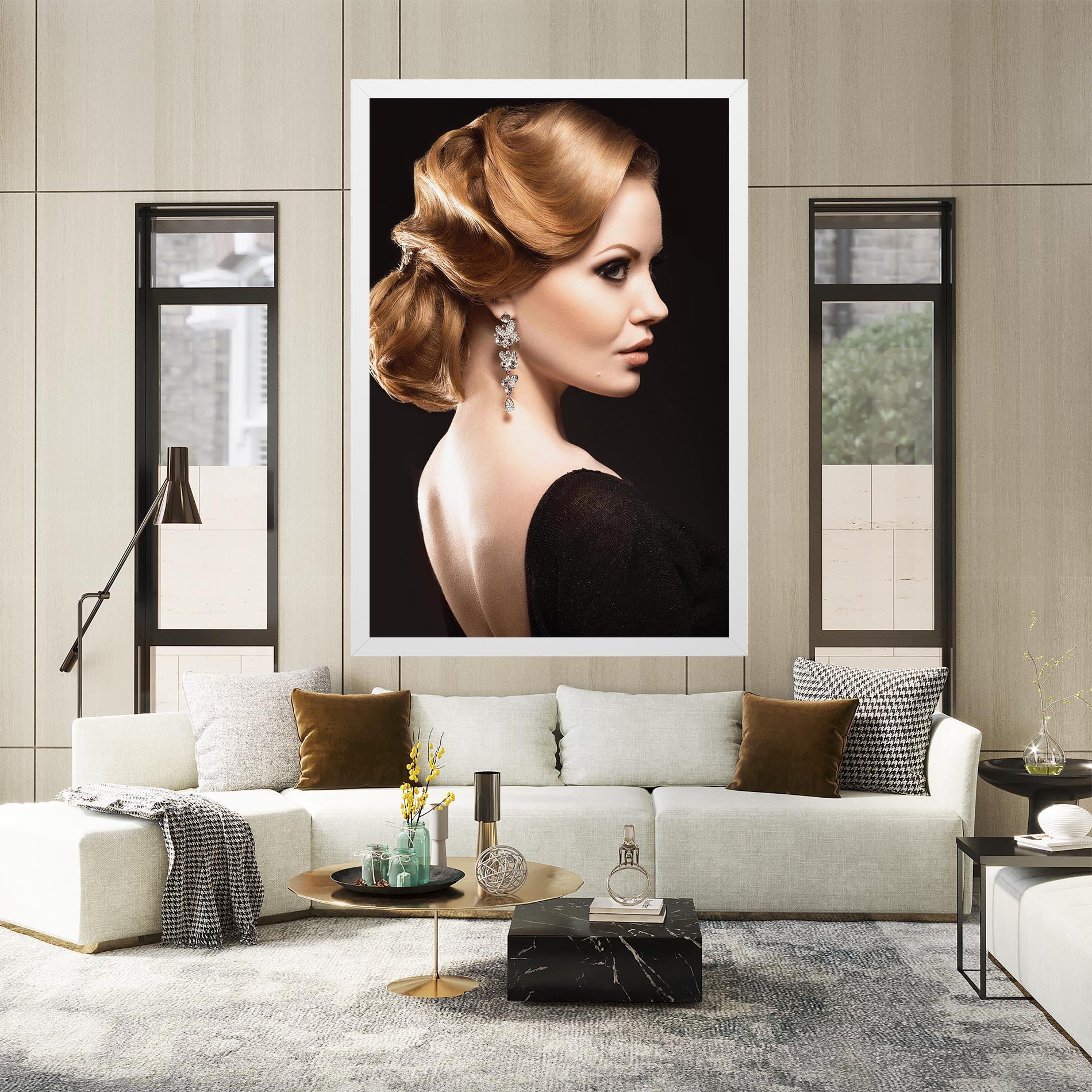 Tablou Canvas Elegant Earrings mockup 2