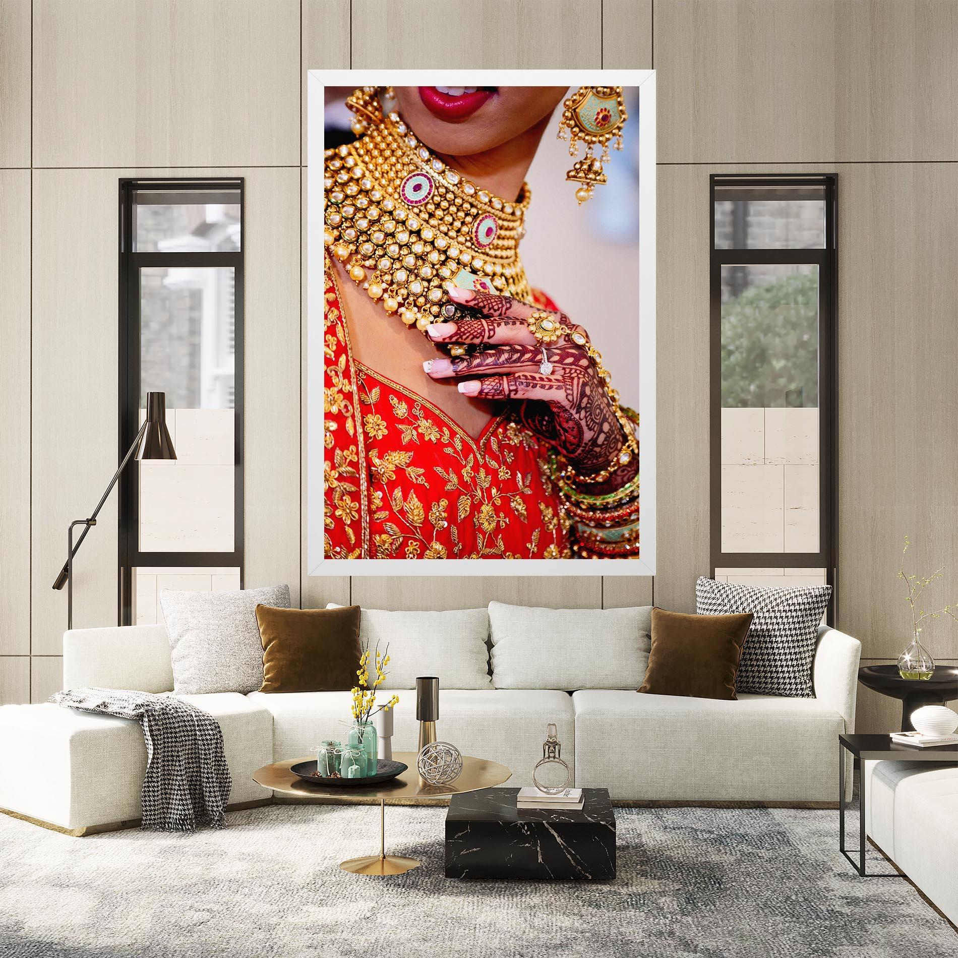 Tablou Canvas Gold Beautiful Jewelry mockup 2