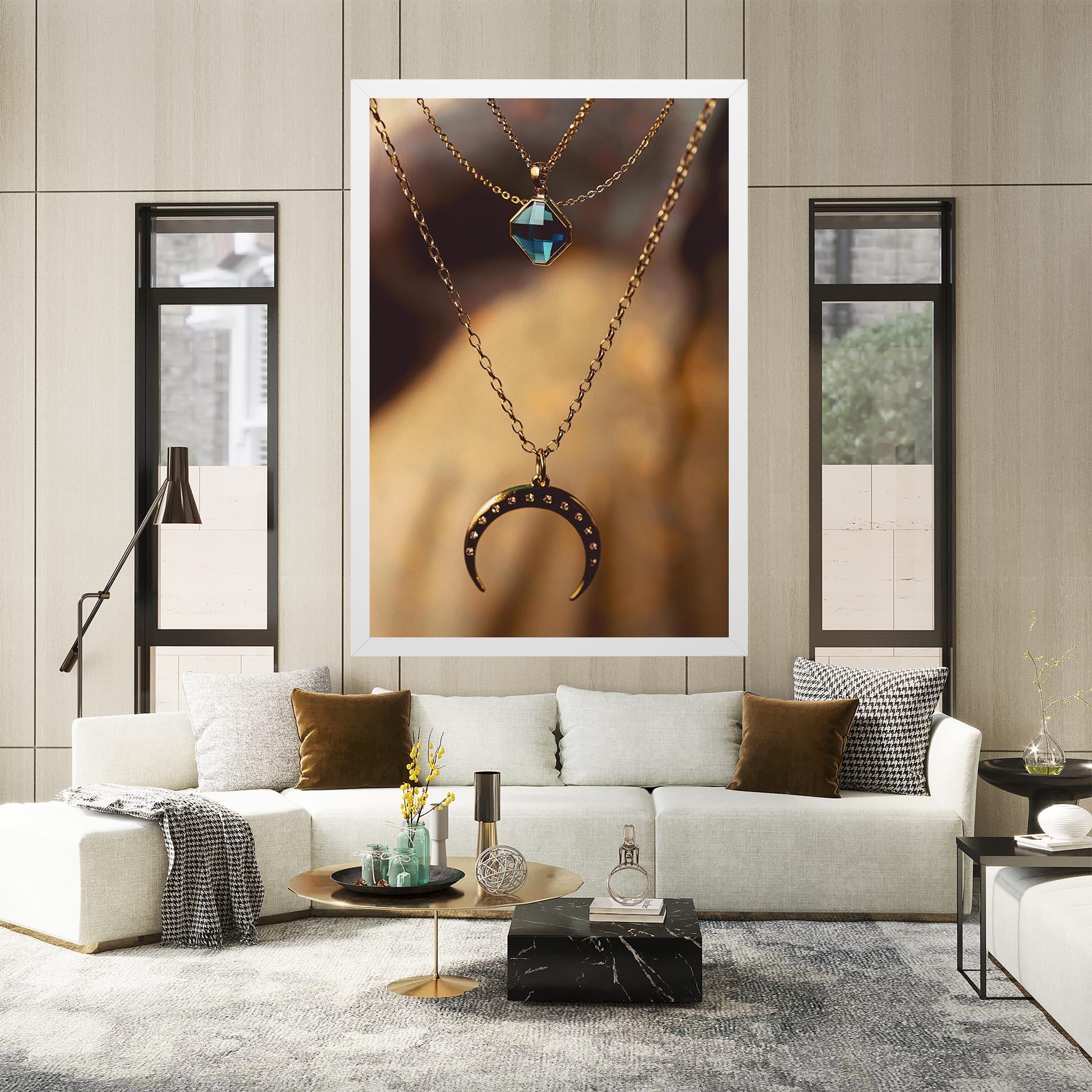 Tablou Canvas Moon Blue Necklace mockup 2