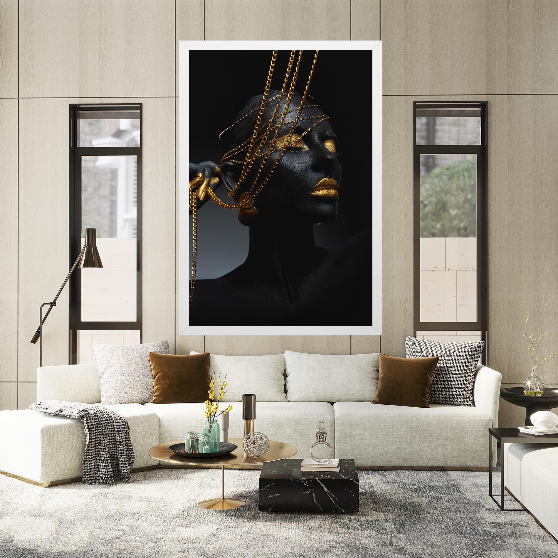 Tablou Canvas Pretty Gold Chain mockup 2