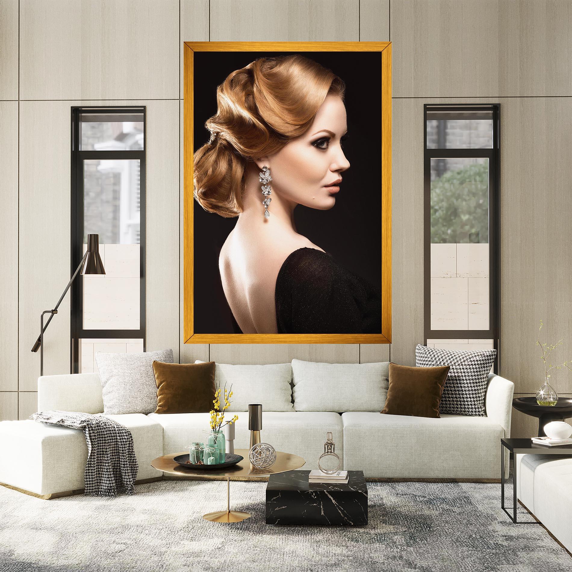 Tablou Canvas Elegant Earrings mockup 2